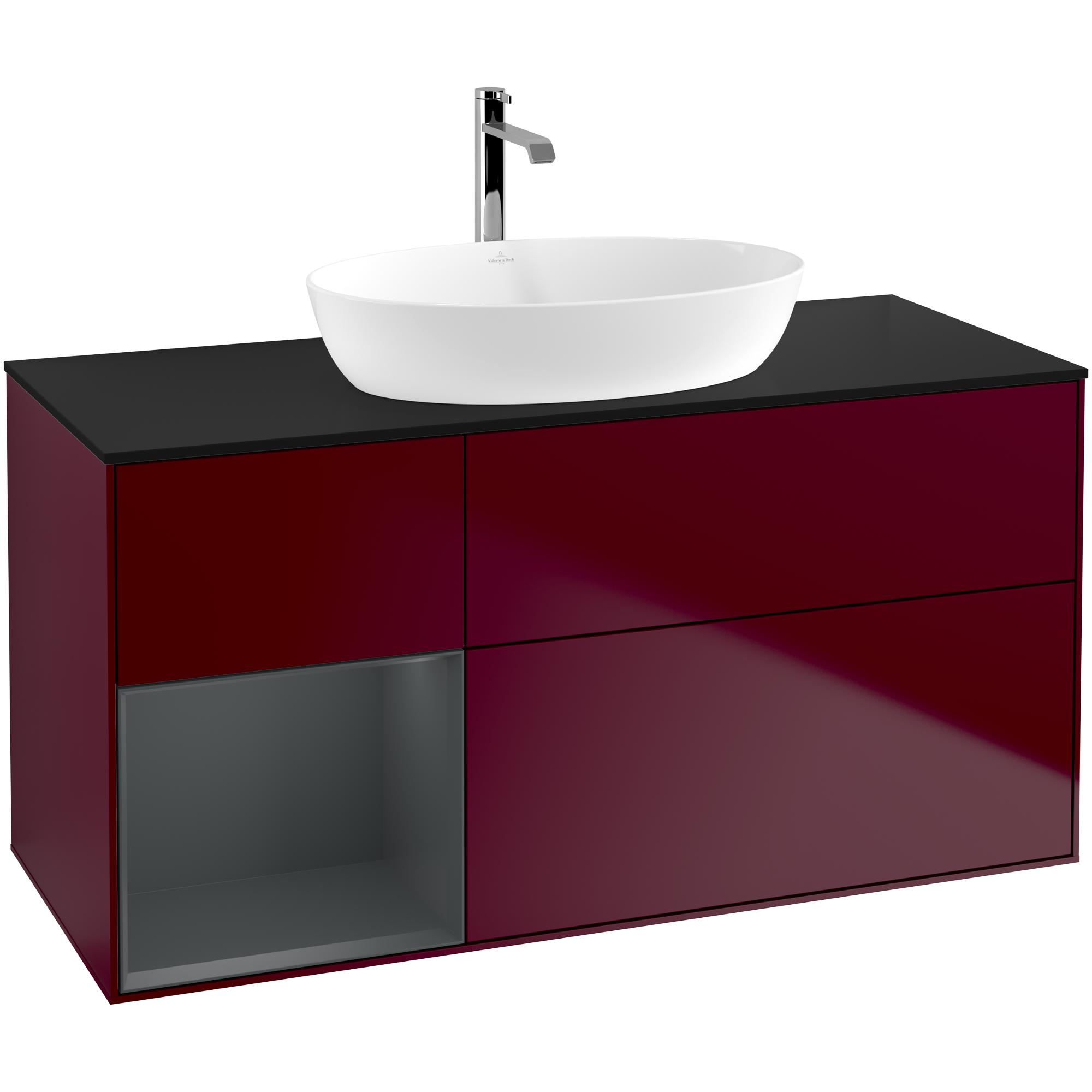 Tvättställsskåp Villeroy & Boch Finion med 3 Lådor Hylla och Bänkskiva för Fristående Tvättställ från Artis & Collaro | badrum - badrumsmobler - tvattstallsskap-och-kommod | KakelKungen