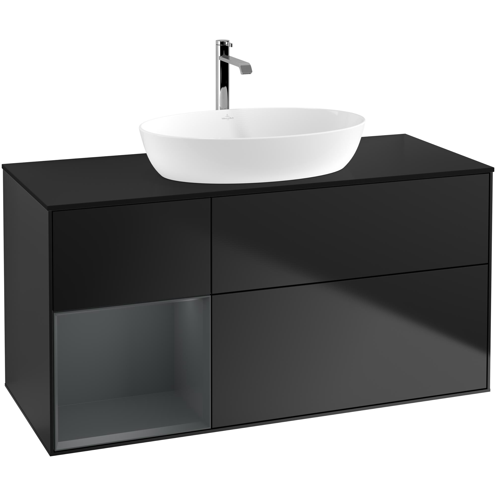 Tvättställsskåp Villeroy & Boch Finion med 3 Lådor Hylla och Bänkskiva för Fristående Tvättställ från Artis & Collaro | badrum - badrumsmobler - tvattstallsskap-och-kommod | KakelKungen