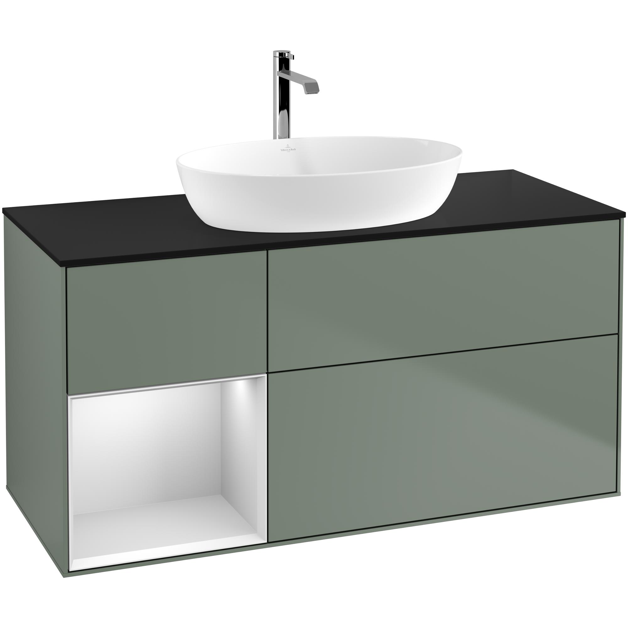 Tvättställsskåp Villeroy & Boch Finion med 3 Lådor Hylla och Bänkskiva för Fristående Tvättställ från Artis & Collaro | badrum - badrumsmobler - tvattstallsskap-och-kommod | KakelKungen