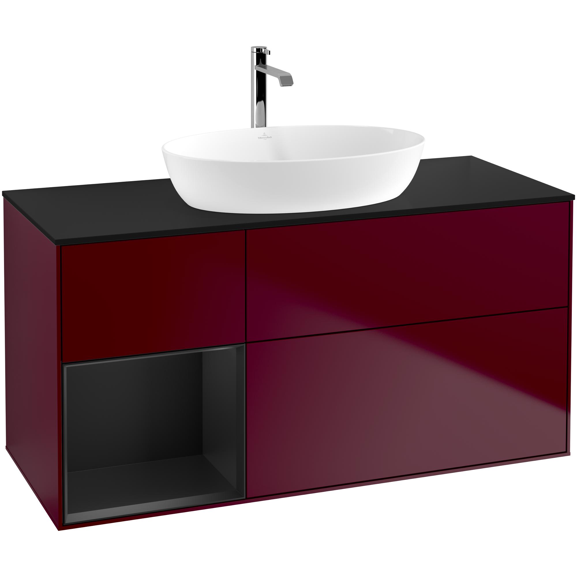 Tvättställsskåp Villeroy & Boch Finion med 3 Lådor Hylla och Bänkskiva för Fristående Tvättställ från Artis & Collaro | badrum - badrumsmobler - tvattstallsskap-och-kommod | KakelKungen