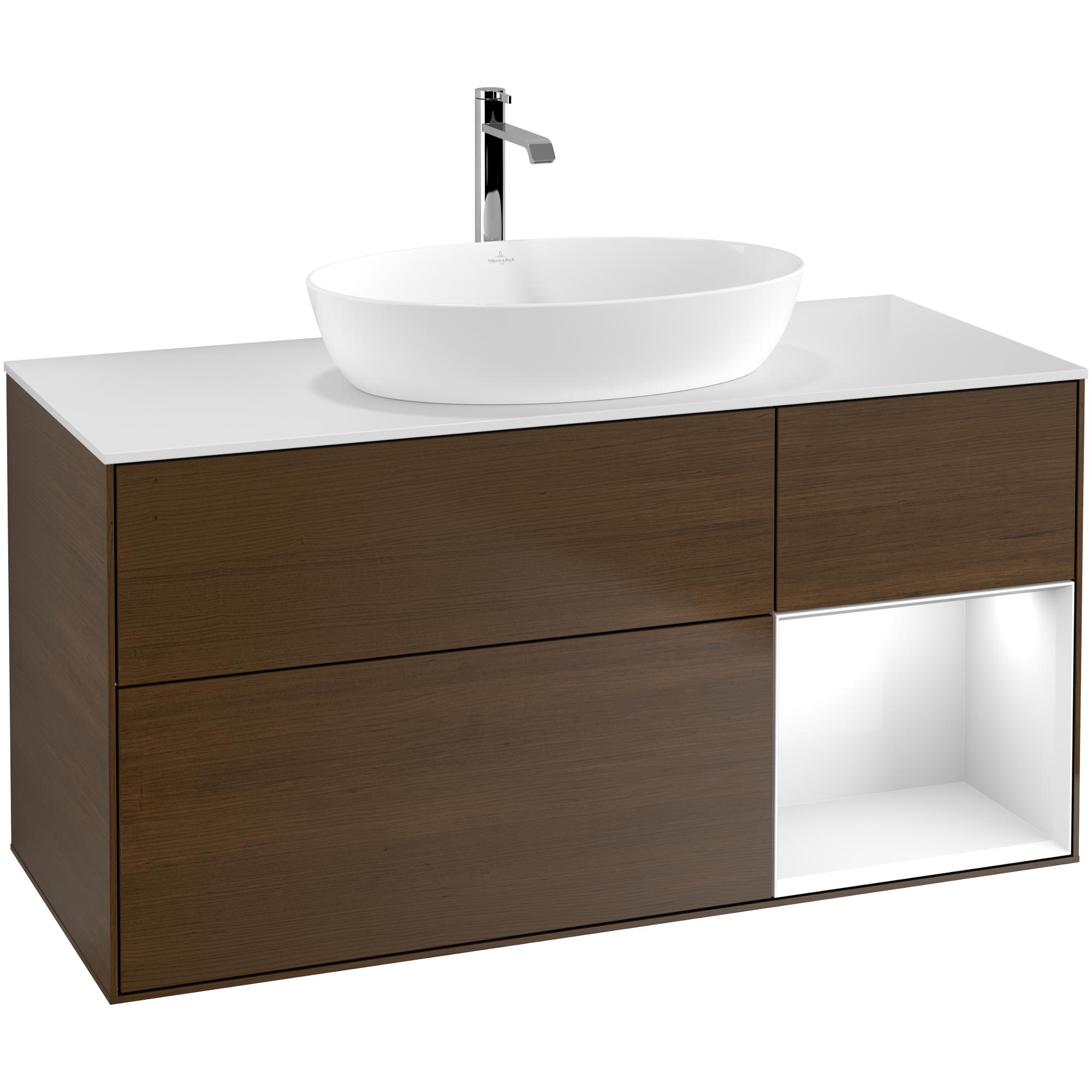 Tvättställsskåp Villeroy & Boch Finion med 3 Lådor Hylla och Bänkskiva för Fristående Tvättställ från Artis & Collaro