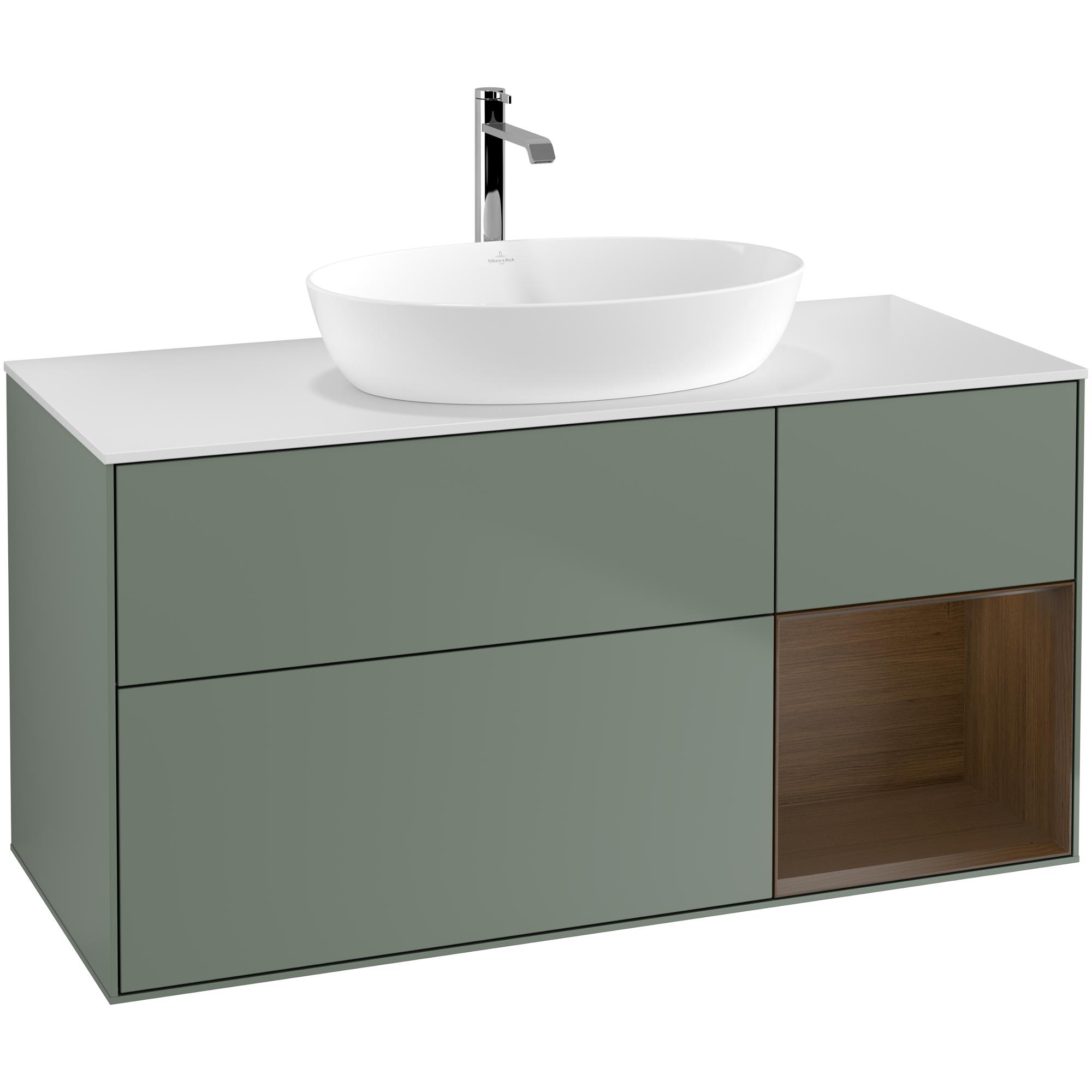 Tvättställsskåp Villeroy & Boch Finion med 3 Lådor Hylla och Bänkskiva för Fristående Tvättställ från Artis & Collaro | badrum - badrumsmobler - tvattstallsskap-och-kommod | KakelKungen