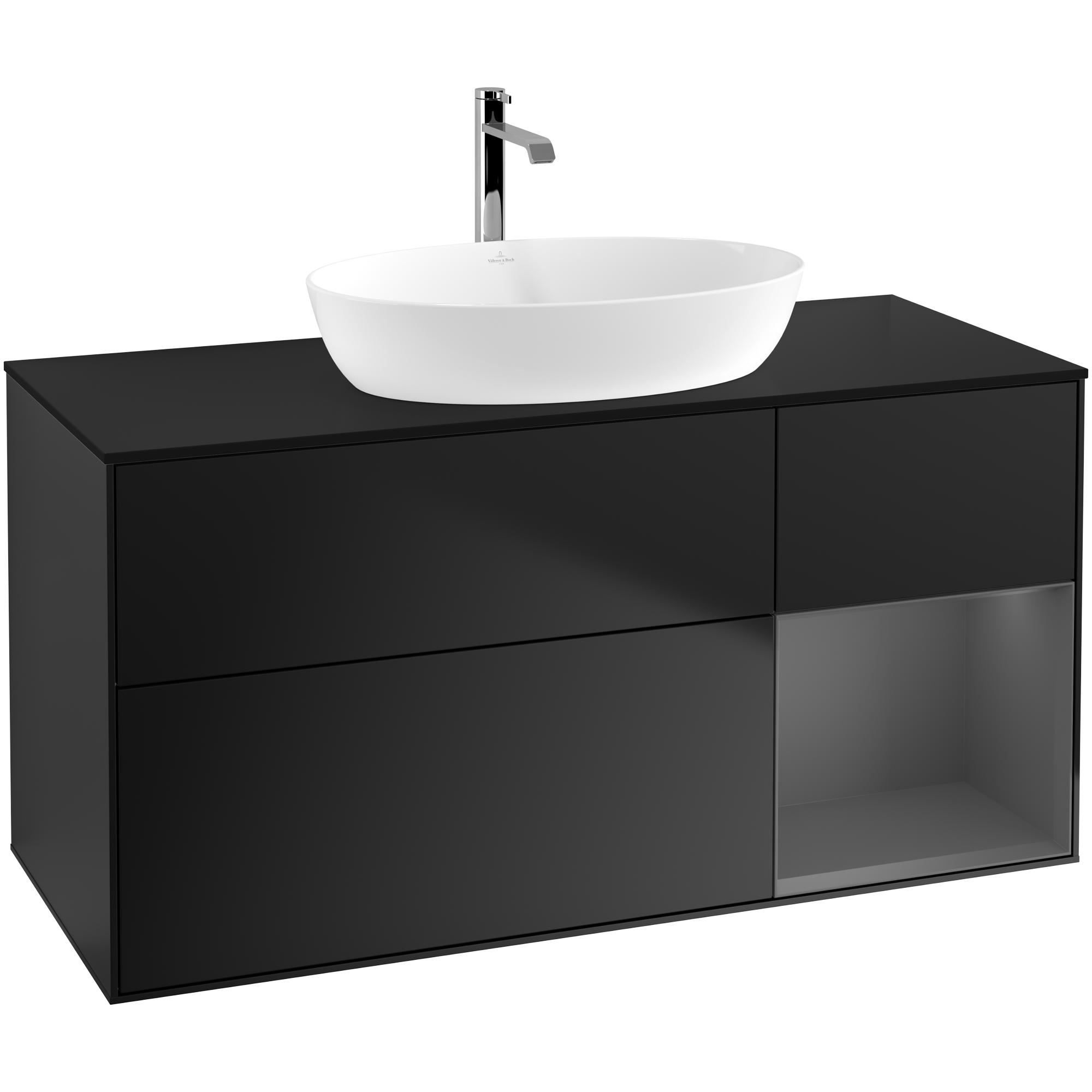 Tvättställsskåp Villeroy & Boch Finion med 3 Lådor Hylla och Bänkskiva för Fristående Tvättställ från Artis & Collaro | badrum - badrumsmobler - tvattstallsskap-och-kommod | KakelKungen