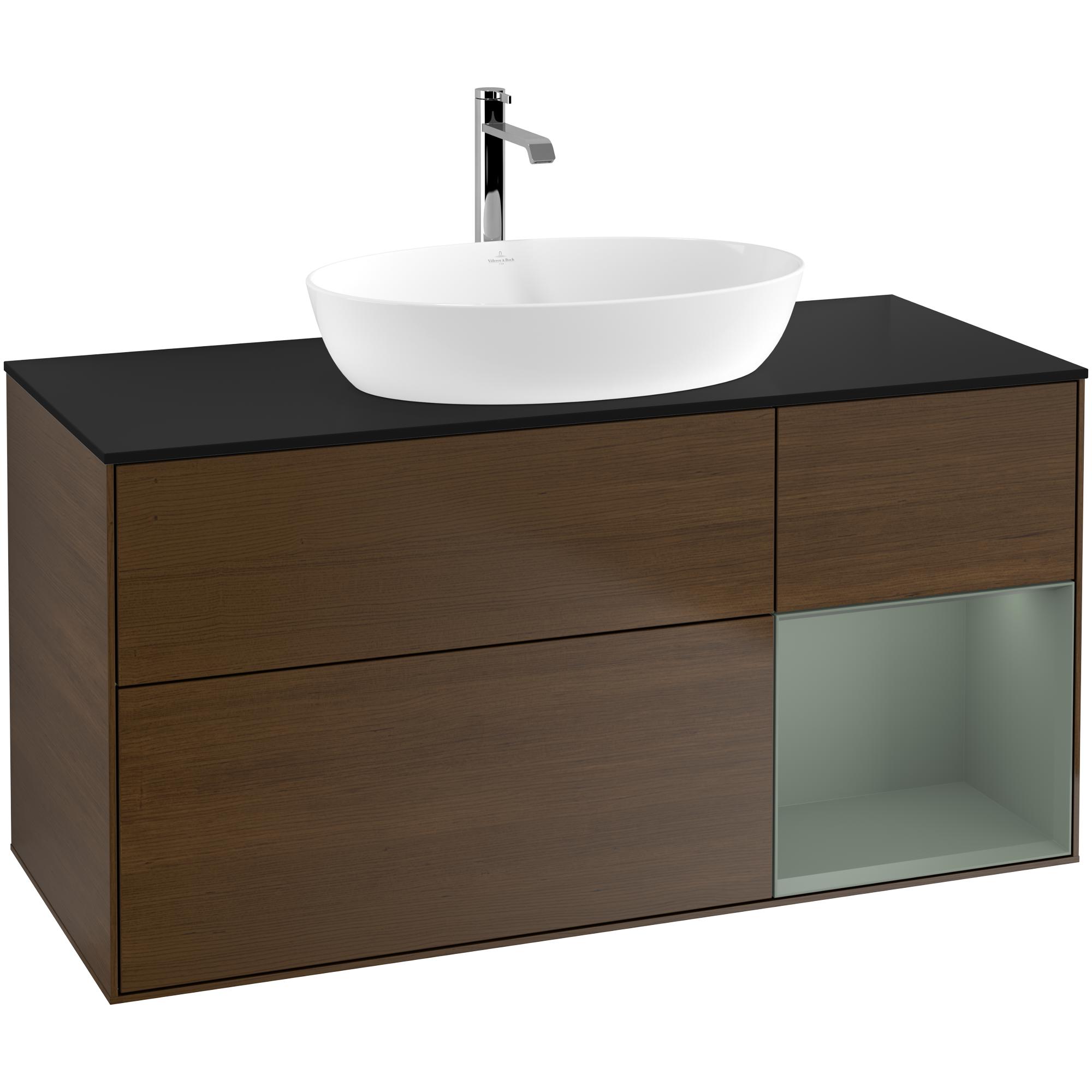 Tvättställsskåp Villeroy & Boch Finion med 3 Lådor Hylla och Bänkskiva för Fristående Tvättställ från Artis & Collaro | badrum - badrumsmobler - tvattstallsskap-och-kommod | KakelKungen