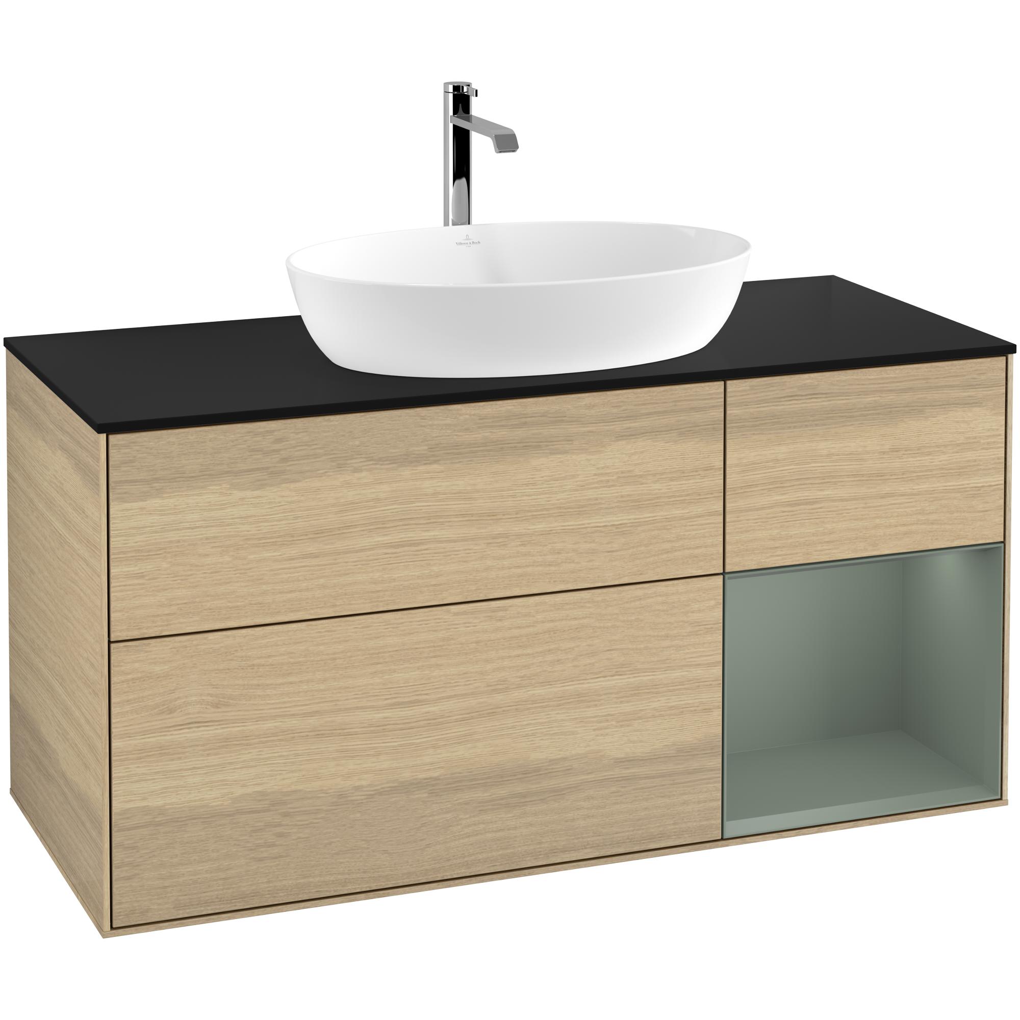 Tvättställsskåp Villeroy & Boch Finion med 3 Lådor Hylla och Bänkskiva för Fristående Tvättställ från Artis & Collaro | badrum - badrumsmobler - tvattstallsskap-och-kommod | KakelKungen