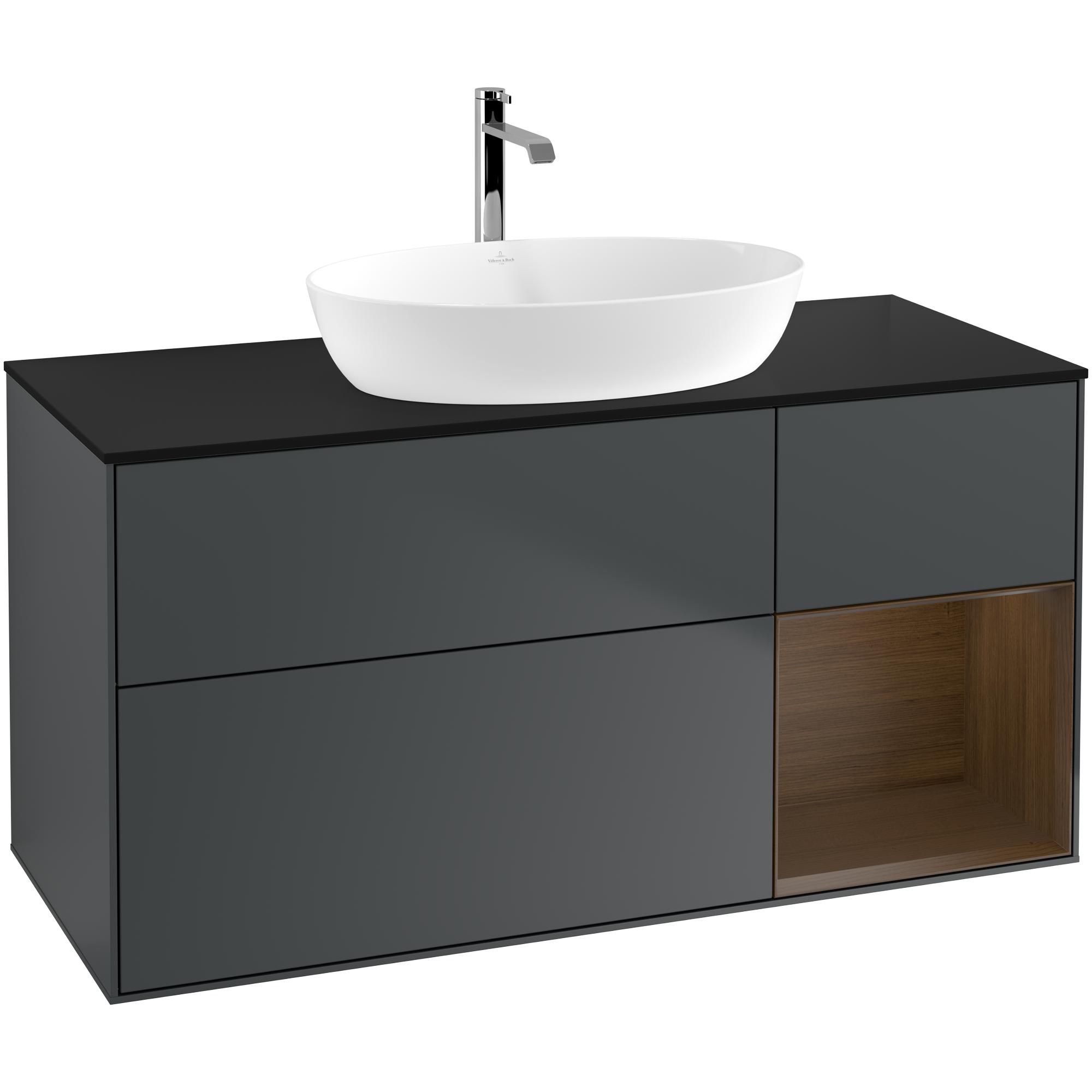 Tvättställsskåp Villeroy & Boch Finion med 3 Lådor Hylla och Bänkskiva för Fristående Tvättställ från Artis & Collaro | badrum - badrumsmobler - tvattstallsskap-och-kommod | KakelKungen