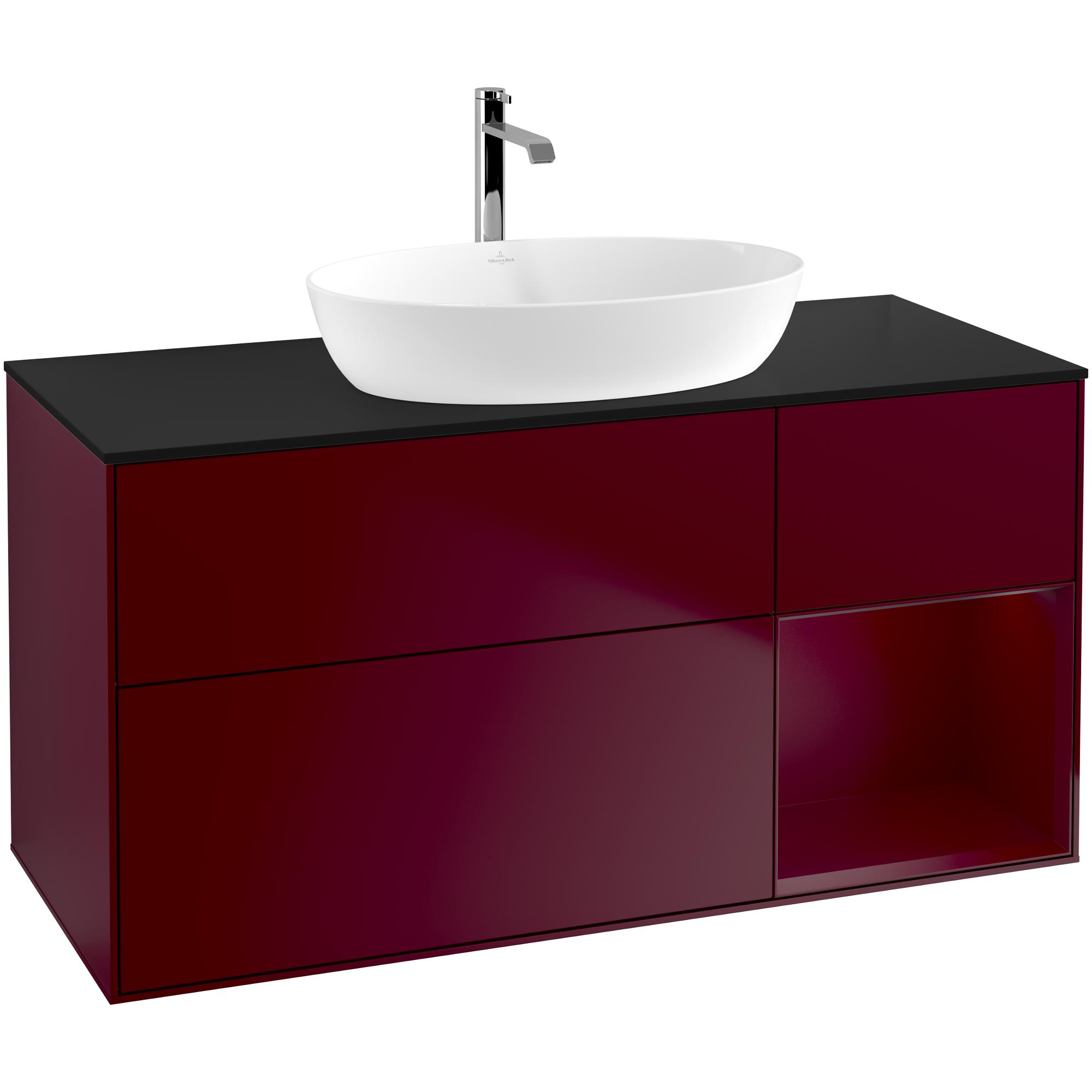 Tvättställsskåp Villeroy & Boch Finion med 3 Lådor Hylla och Bänkskiva för Fristående Tvättställ från Artis & Collaro | badrum - badrumsmobler - tvattstallsskap-och-kommod | KakelKungen