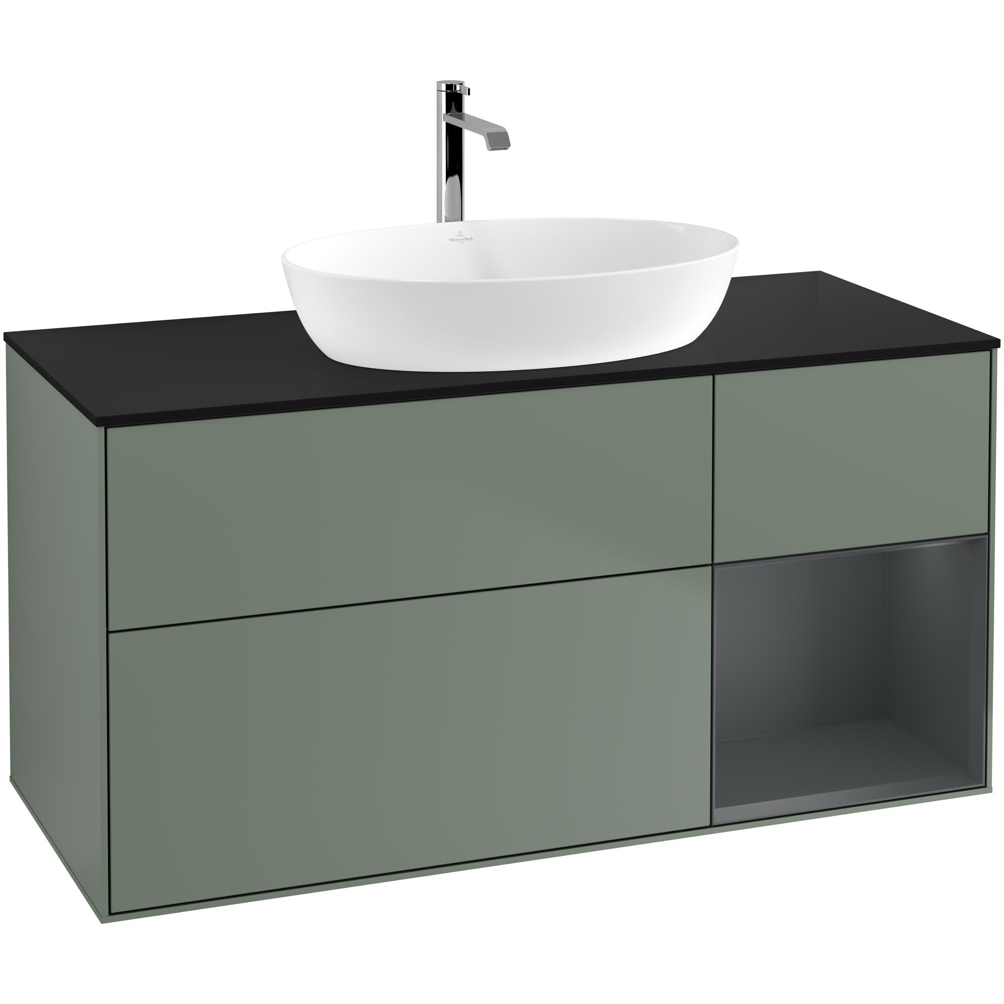 Tvättställsskåp Villeroy & Boch Finion med 3 Lådor Hylla och Bänkskiva för Fristående Tvättställ från Artis & Collaro | badrum - badrumsmobler - tvattstallsskap-och-kommod | KakelKungen