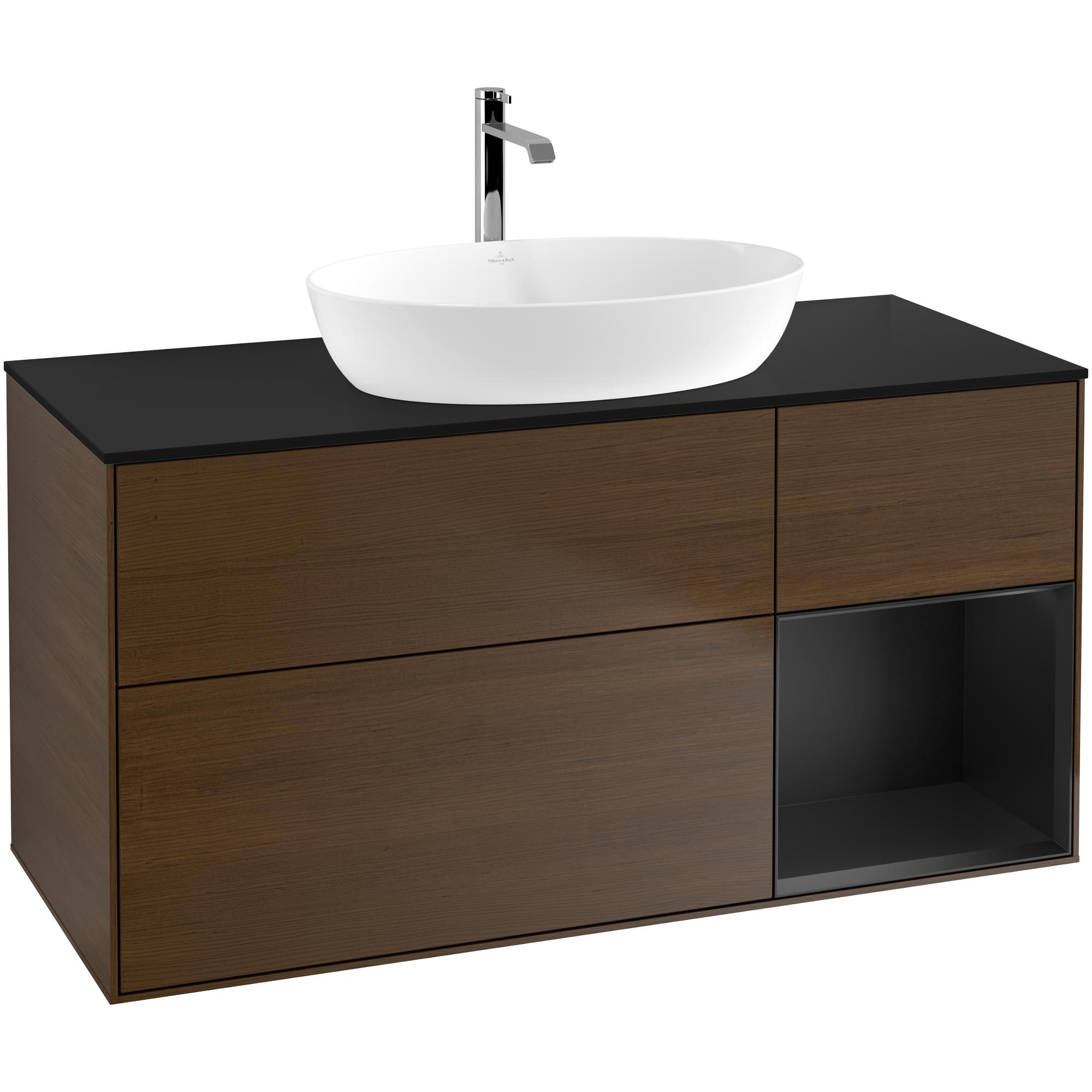 Tvättställsskåp Villeroy & Boch Finion med 3 Lådor Hylla och Bänkskiva för Fristående Tvättställ från Artis & Collaro | badrum - badrumsmobler - tvattstallsskap-och-kommod | KakelKungen