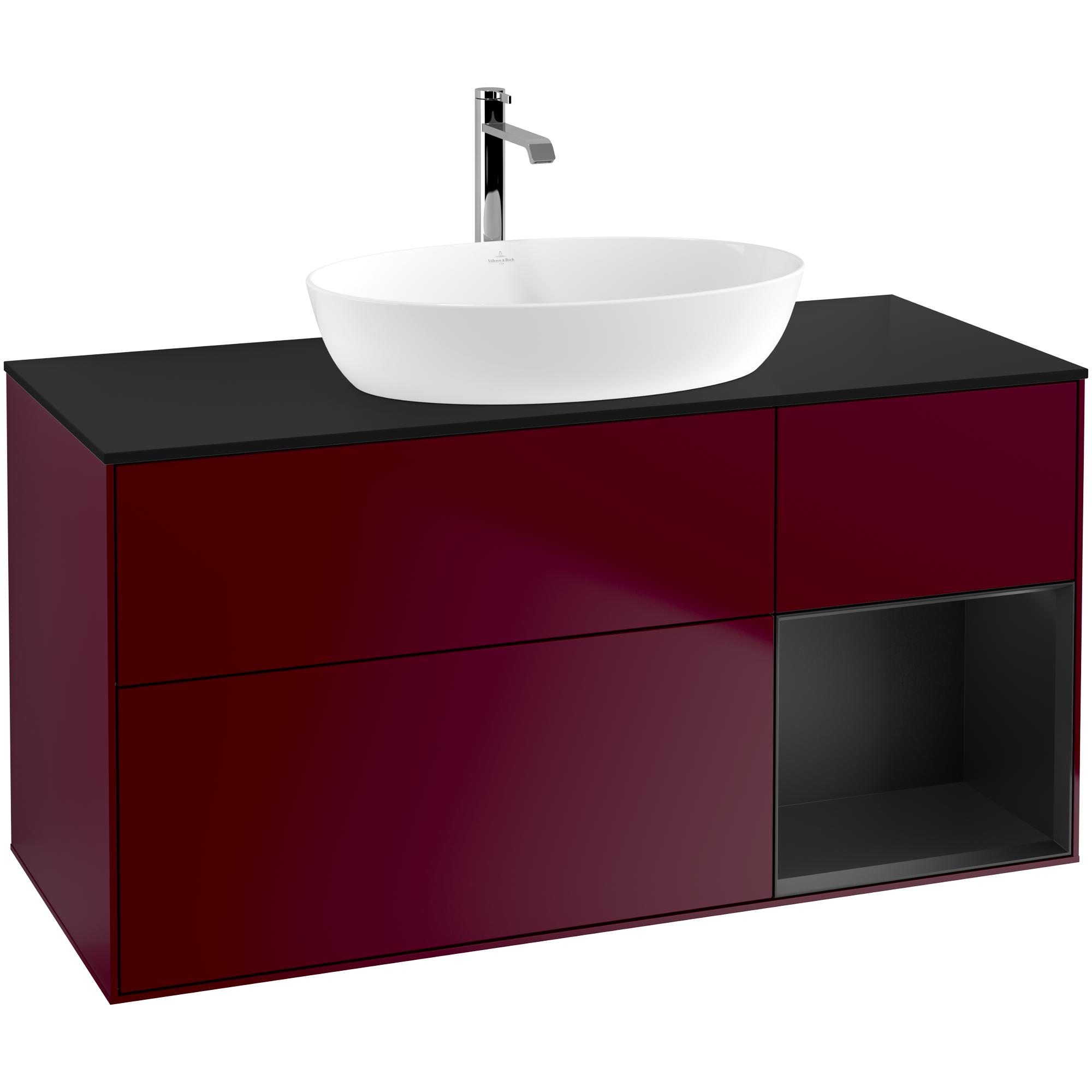 Tvättställsskåp Villeroy & Boch Finion med 3 Lådor Hylla och Bänkskiva för Fristående Tvättställ från Artis & Collaro | badrum - badrumsmobler - tvattstallsskap-och-kommod | KakelKungen