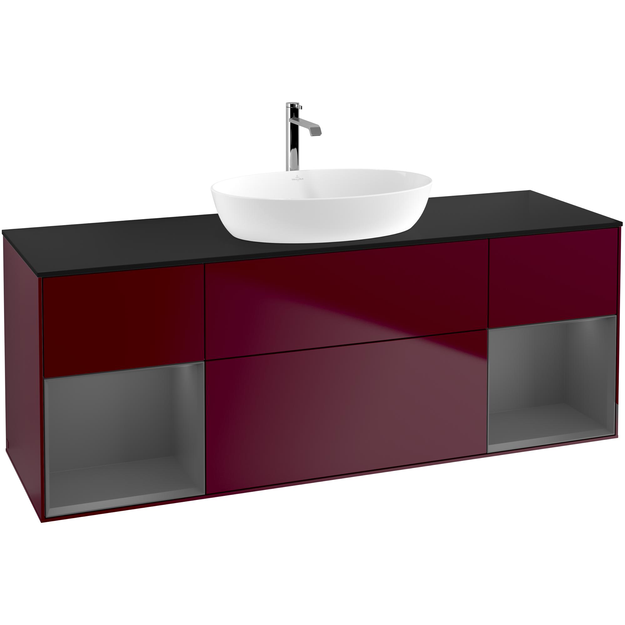 Tvättställsskåp Villeroy & Boch Finion med Två Hyllor och Bänkskiva för Fristående Tvättställ från Artis & Collaro | badrum - badrumsmobler - tvattstallsskap-och-kommod | KakelKungen