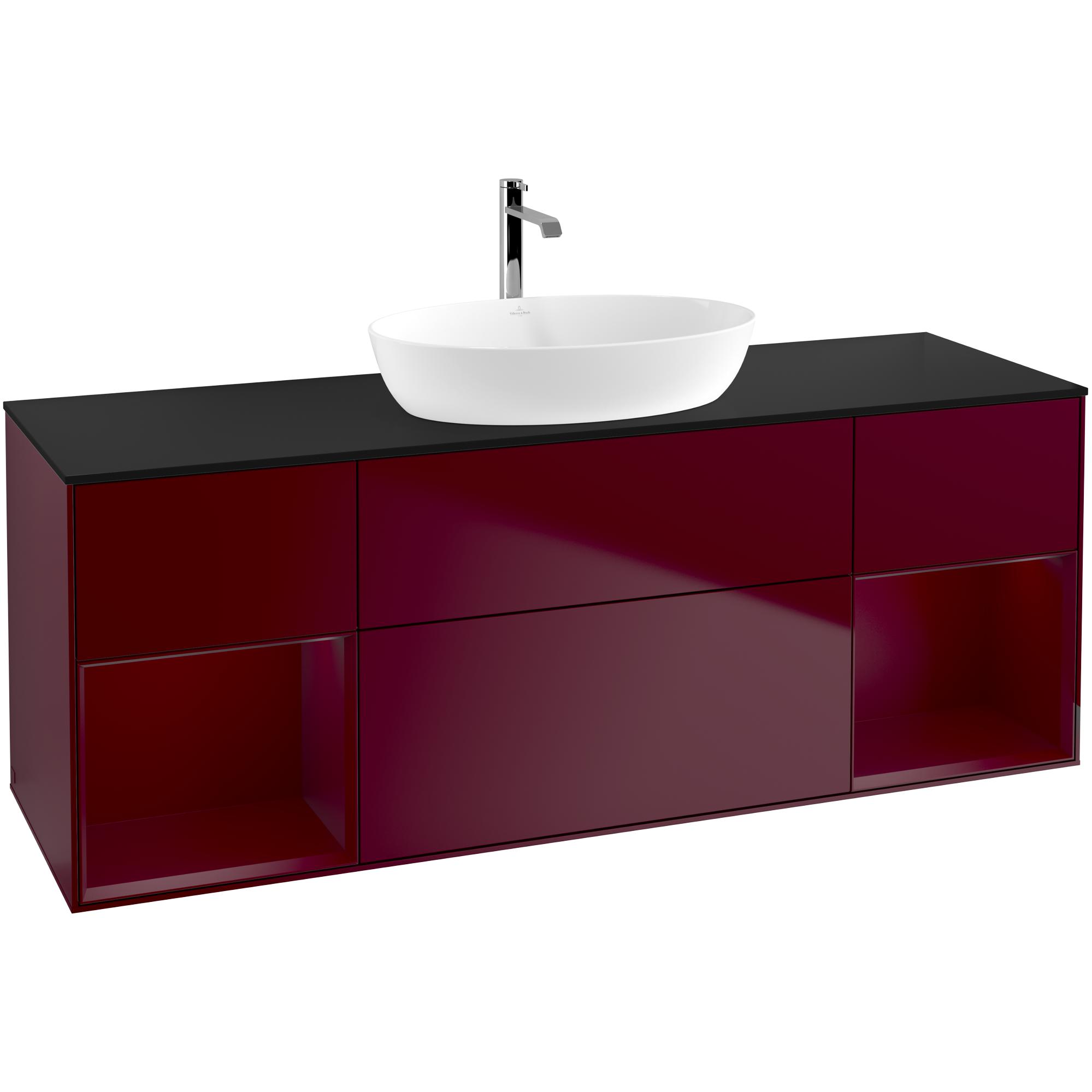 Tvättställsskåp Villeroy & Boch Finion med Två Hyllor och Bänkskiva för Fristående Tvättställ från Artis & Collaro | badrum - badrumsmobler - tvattstallsskap-och-kommod | KakelKungen