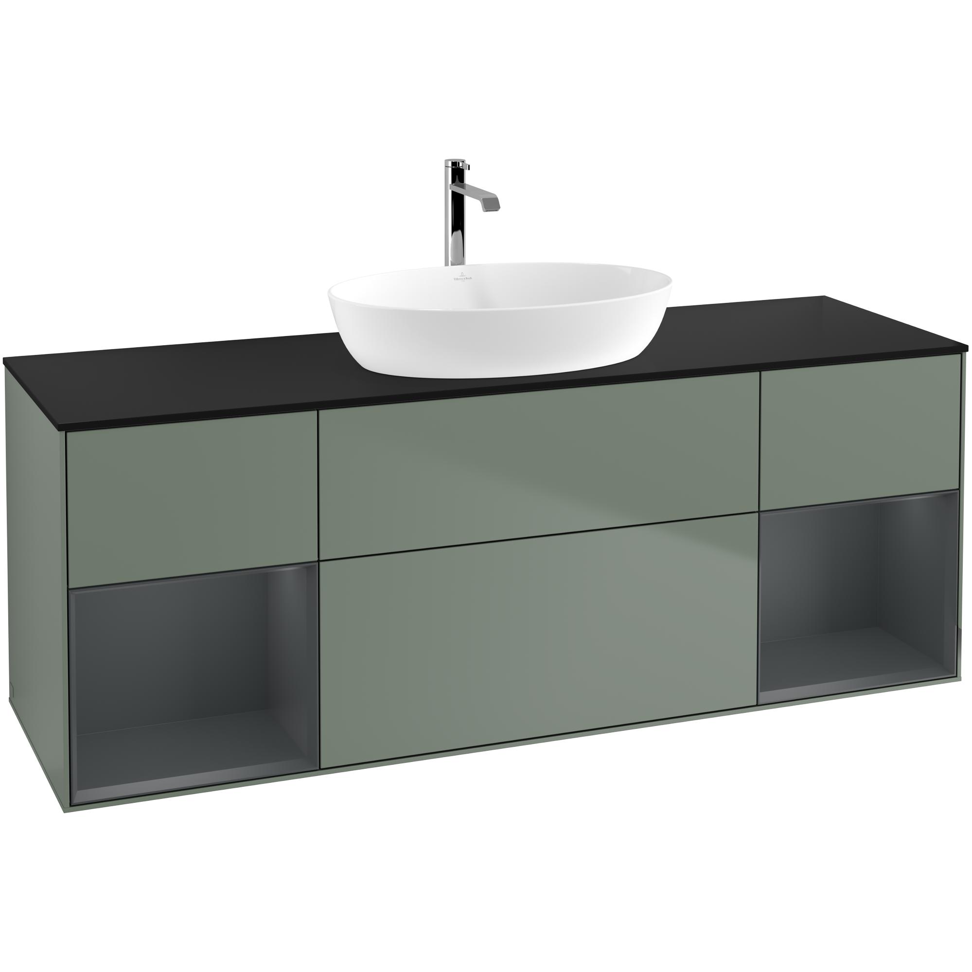 Tvättställsskåp Villeroy & Boch Finion med Två Hyllor och Bänkskiva för Fristående Tvättställ från Artis & Collaro | badrum - badrumsmobler - tvattstallsskap-och-kommod | KakelKungen