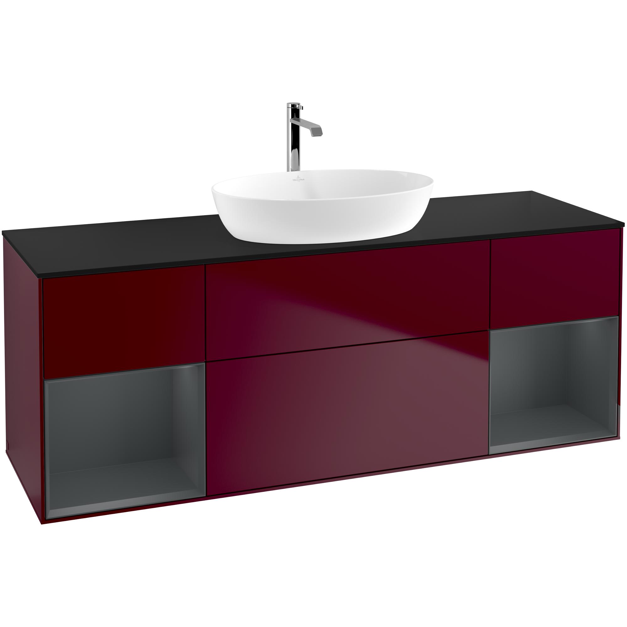 Tvättställsskåp Villeroy & Boch Finion med Två Hyllor och Bänkskiva för Fristående Tvättställ från Artis & Collaro | badrum - badrumsmobler - tvattstallsskap-och-kommod | KakelKungen