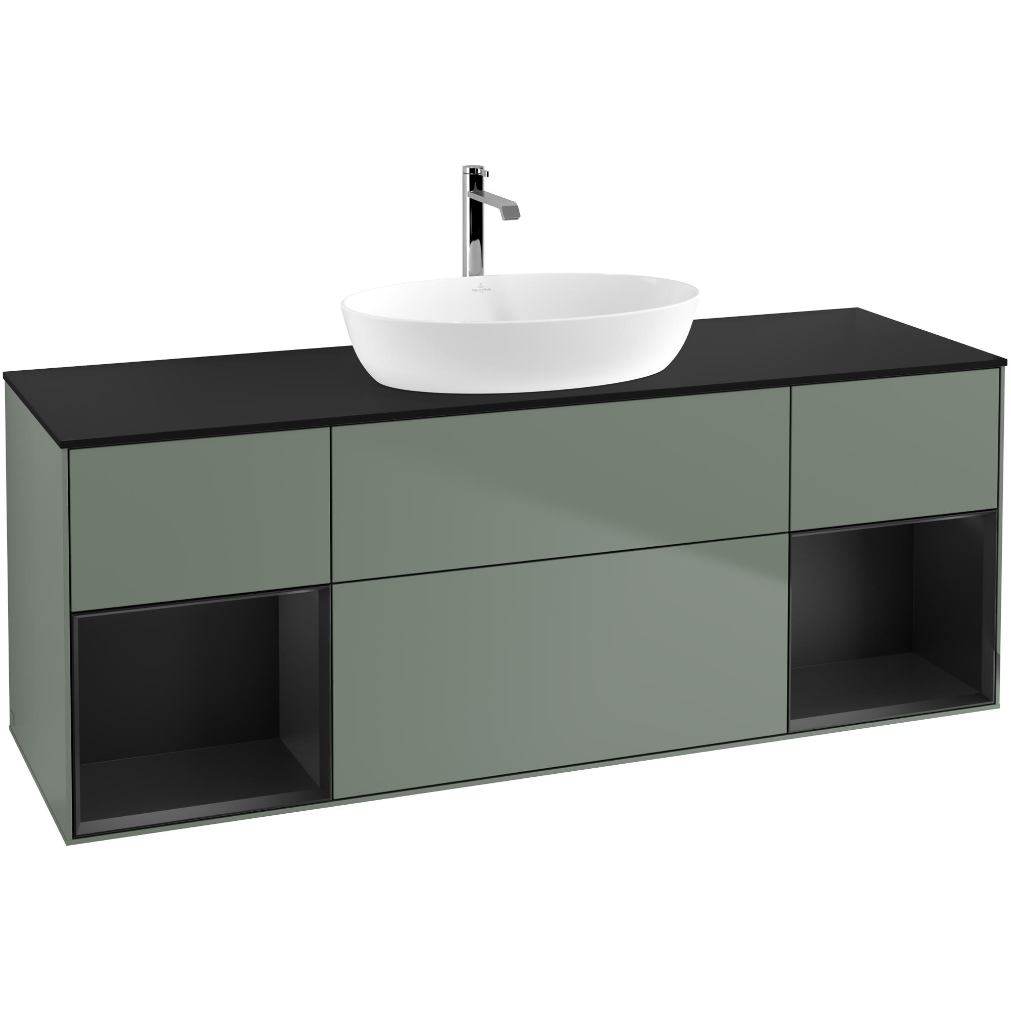 Tvättställsskåp Villeroy & Boch Finion med Två Hyllor och Bänkskiva för Fristående Tvättställ från Artis & Collaro | badrum - badrumsmobler - tvattstallsskap-och-kommod | KakelKungen