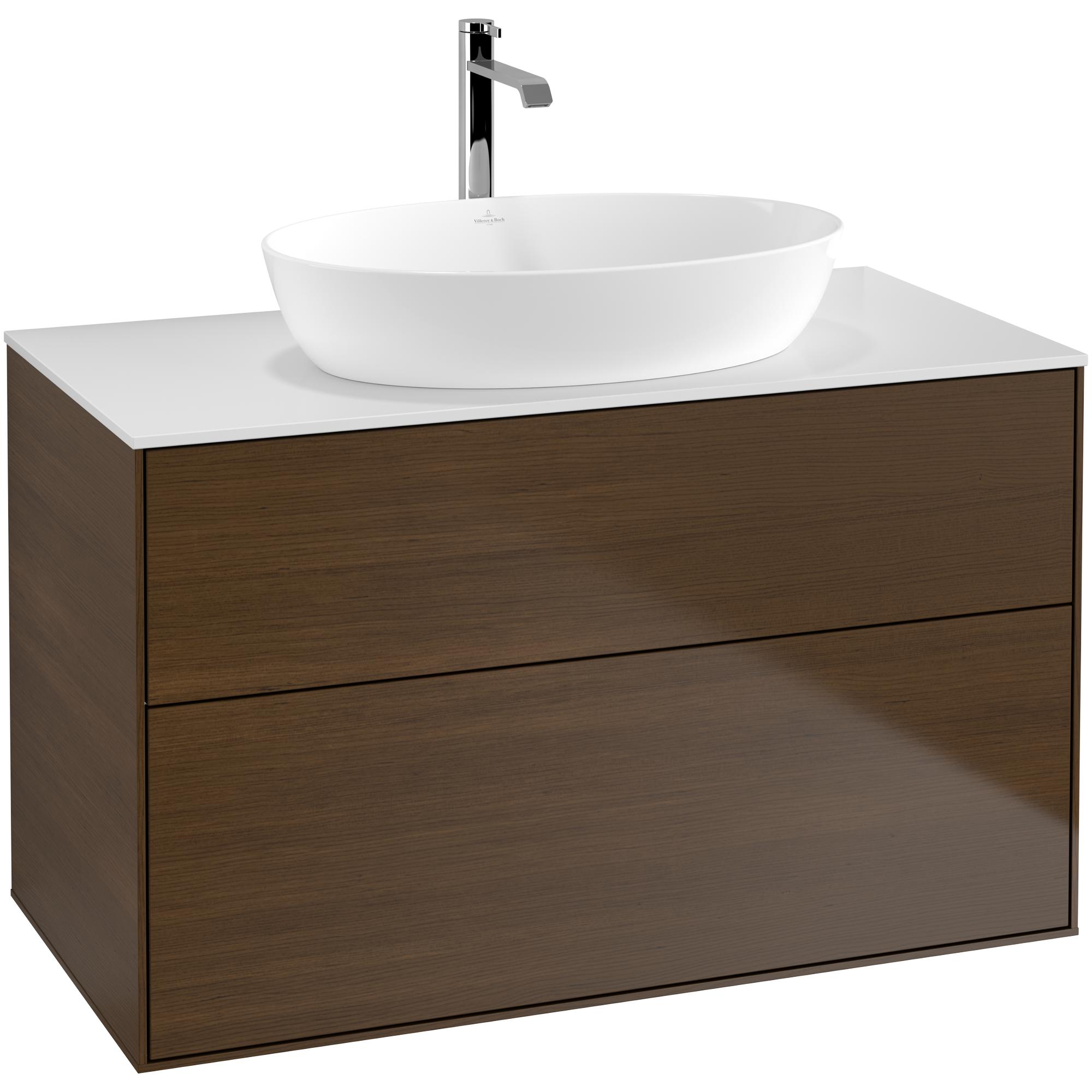 Tvättställsskåp Villeroy & Boch Finion med 2 Lådor och Bänkskiva för Fristående Tvättställ från Artis & Collaro | badrum - badrumsmobler - tvattstallsskap-och-kommod | KakelKungen