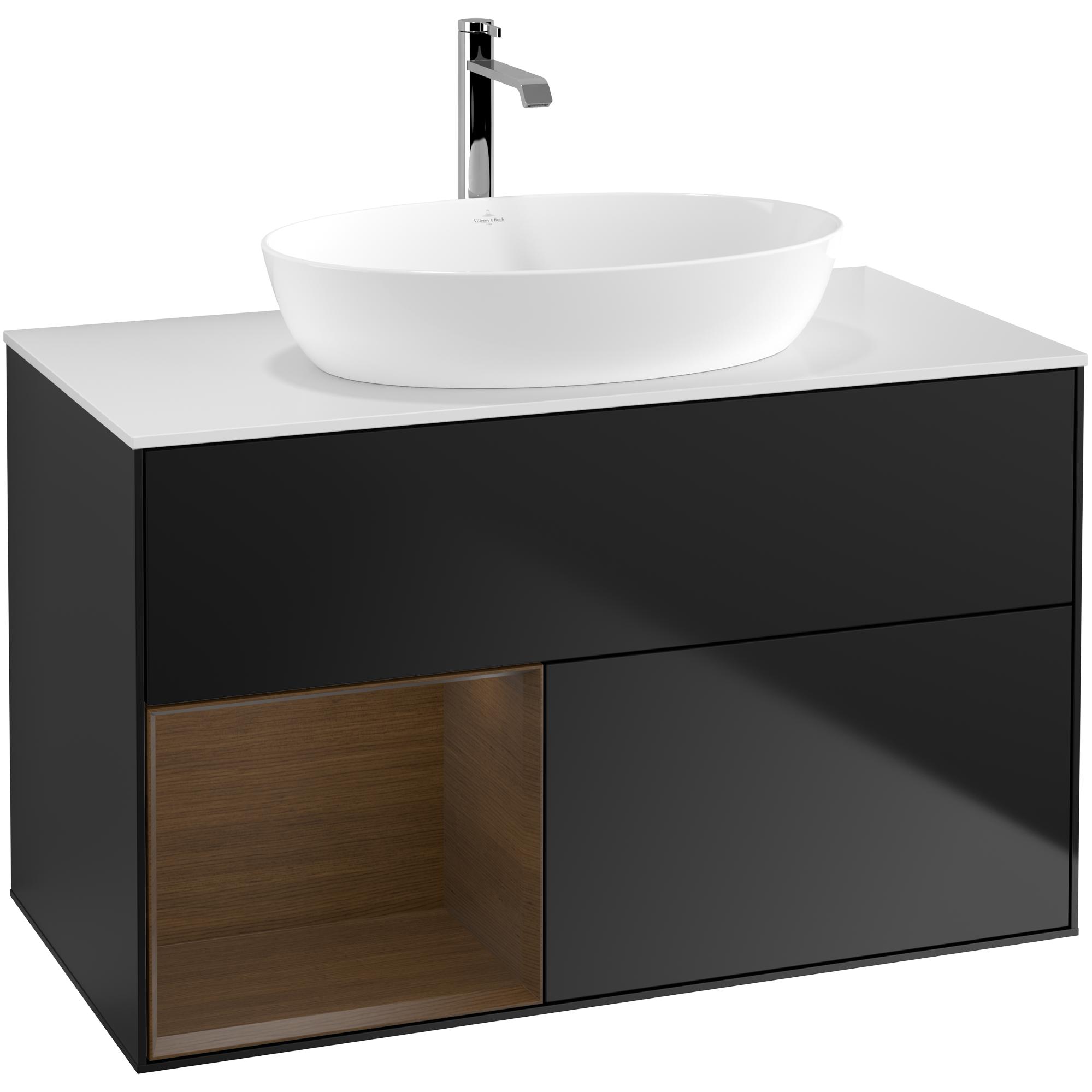 Tvättställsskåp Villeroy & Boch Finion med 2 Lådor Hylla och Bänkskiva för Fristående Tvättställ från Artis & Collaro | badrum - badrumsmobler - tvattstallsskap-och-kommod | KakelKungen