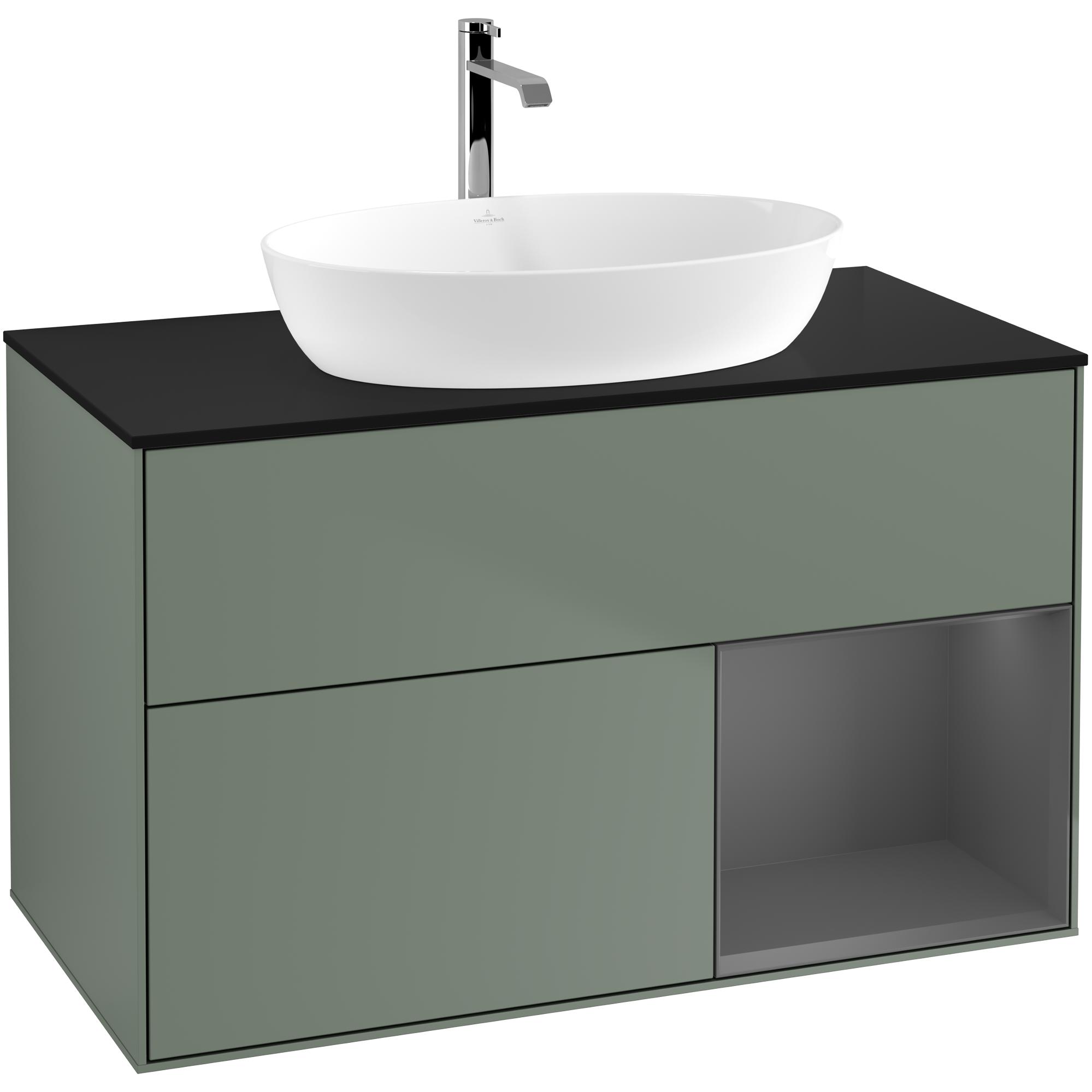 Tvättställsskåp Villeroy & Boch Finion med 2 Lådor Hylla och Bänkskiva för Fristående Tvättställ från Artis & Collaro | badrum - badrumsmobler - tvattstallsskap-och-kommod | KakelKungen