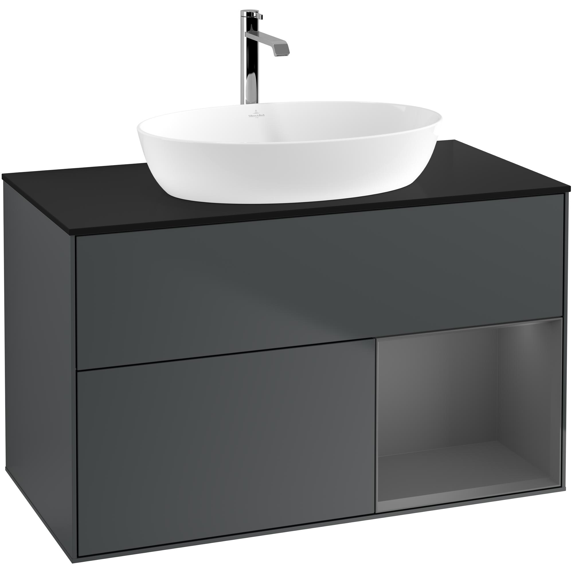 Tvättställsskåp Villeroy & Boch Finion med 2 Lådor Hylla och Bänkskiva för Fristående Tvättställ från Artis & Collaro | badrum - badrumsmobler - tvattstallsskap-och-kommod | KakelKungen