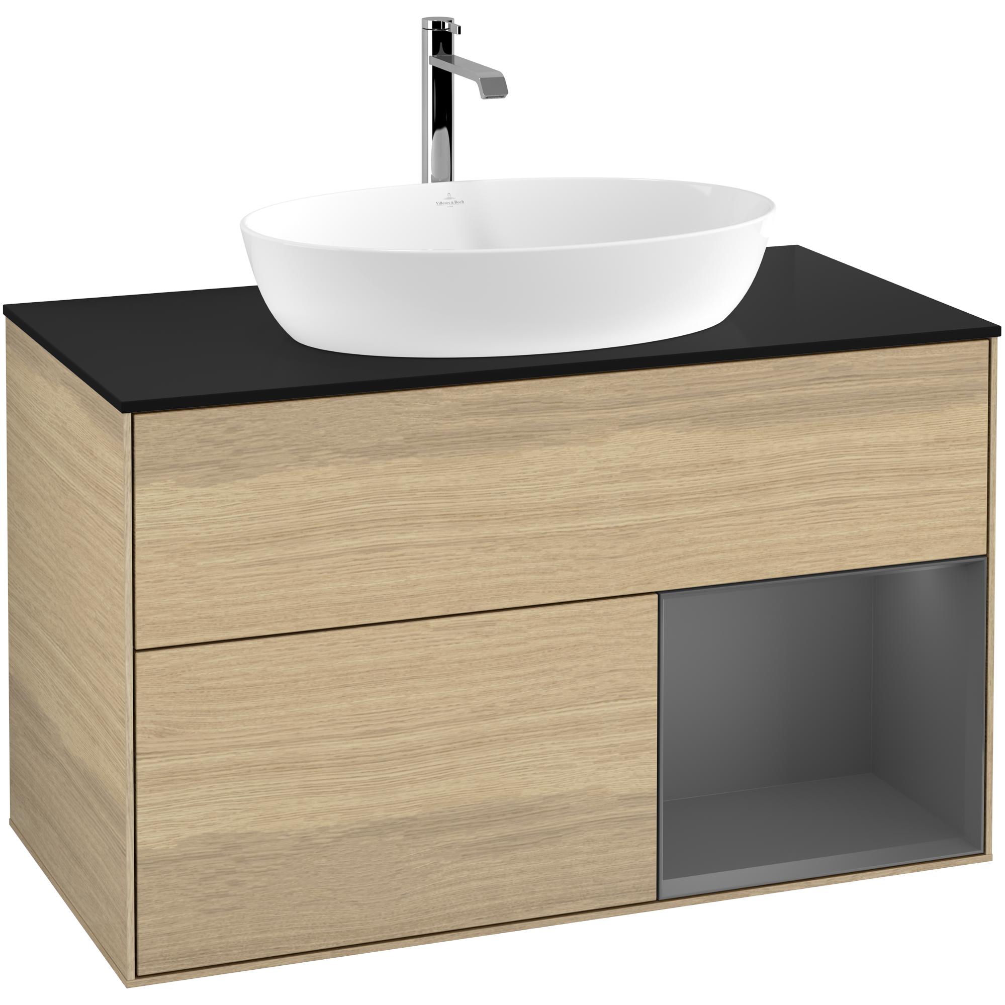 Tvättställsskåp Villeroy & Boch Finion med 2 Lådor Hylla och Bänkskiva för Fristående Tvättställ från Artis & Collaro | badrum - badrumsmobler - tvattstallsskap-och-kommod | KakelKungen