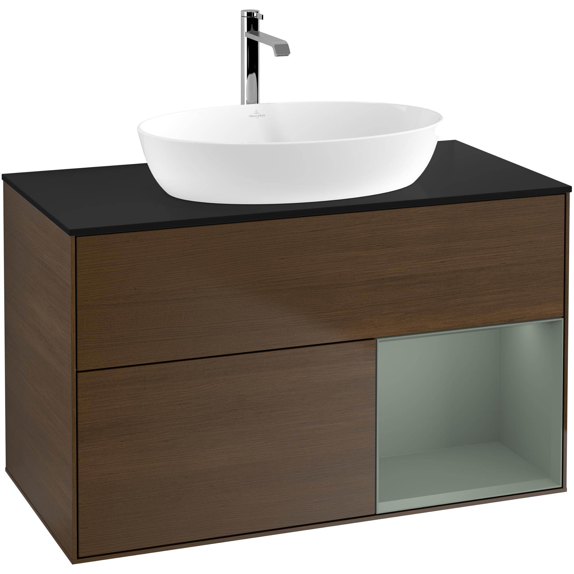 Tvättställsskåp Villeroy & Boch Finion med 2 Lådor Hylla och Bänkskiva för Fristående Tvättställ från Artis & Collaro | badrum - badrumsmobler - tvattstallsskap-och-kommod | KakelKungen