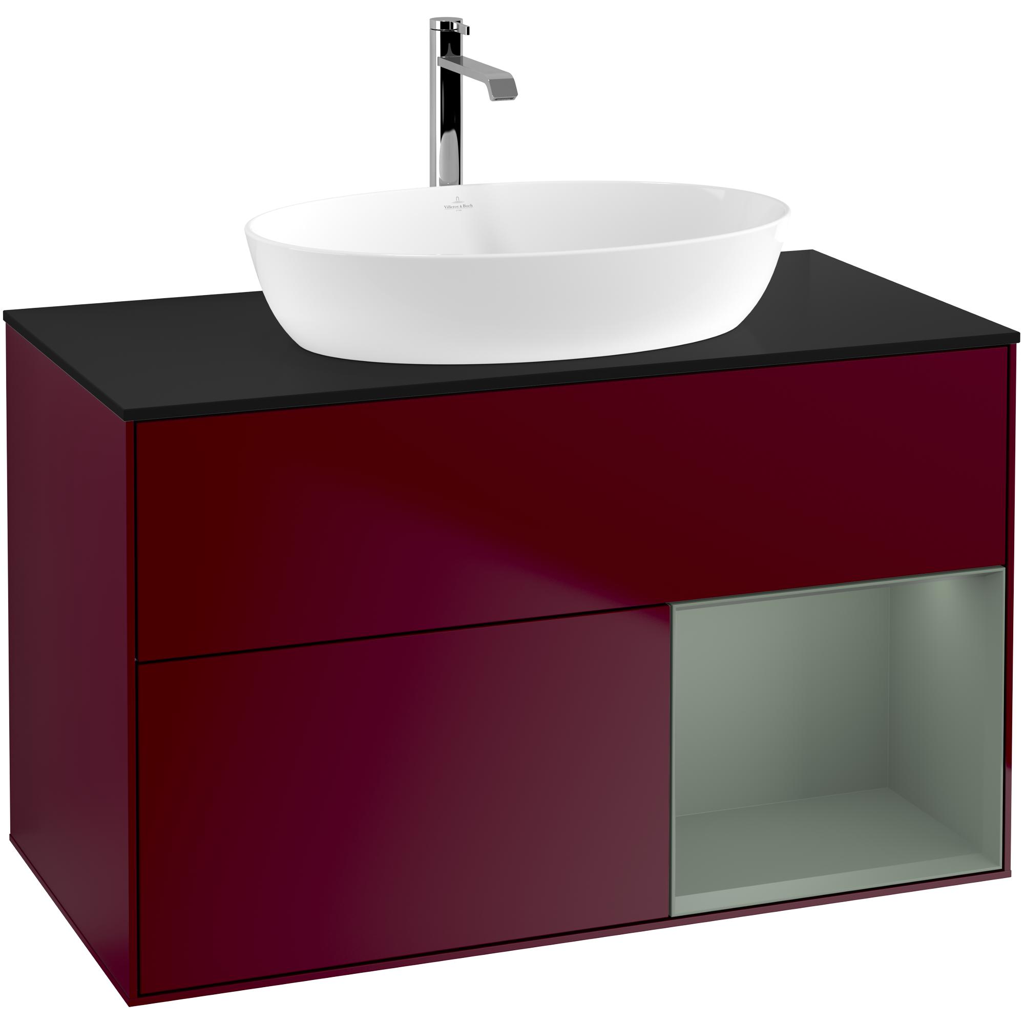 Tvättställsskåp Villeroy & Boch Finion med 2 Lådor Hylla och Bänkskiva för Fristående Tvättställ från Artis & Collaro | badrum - badrumsmobler - tvattstallsskap-och-kommod | KakelKungen