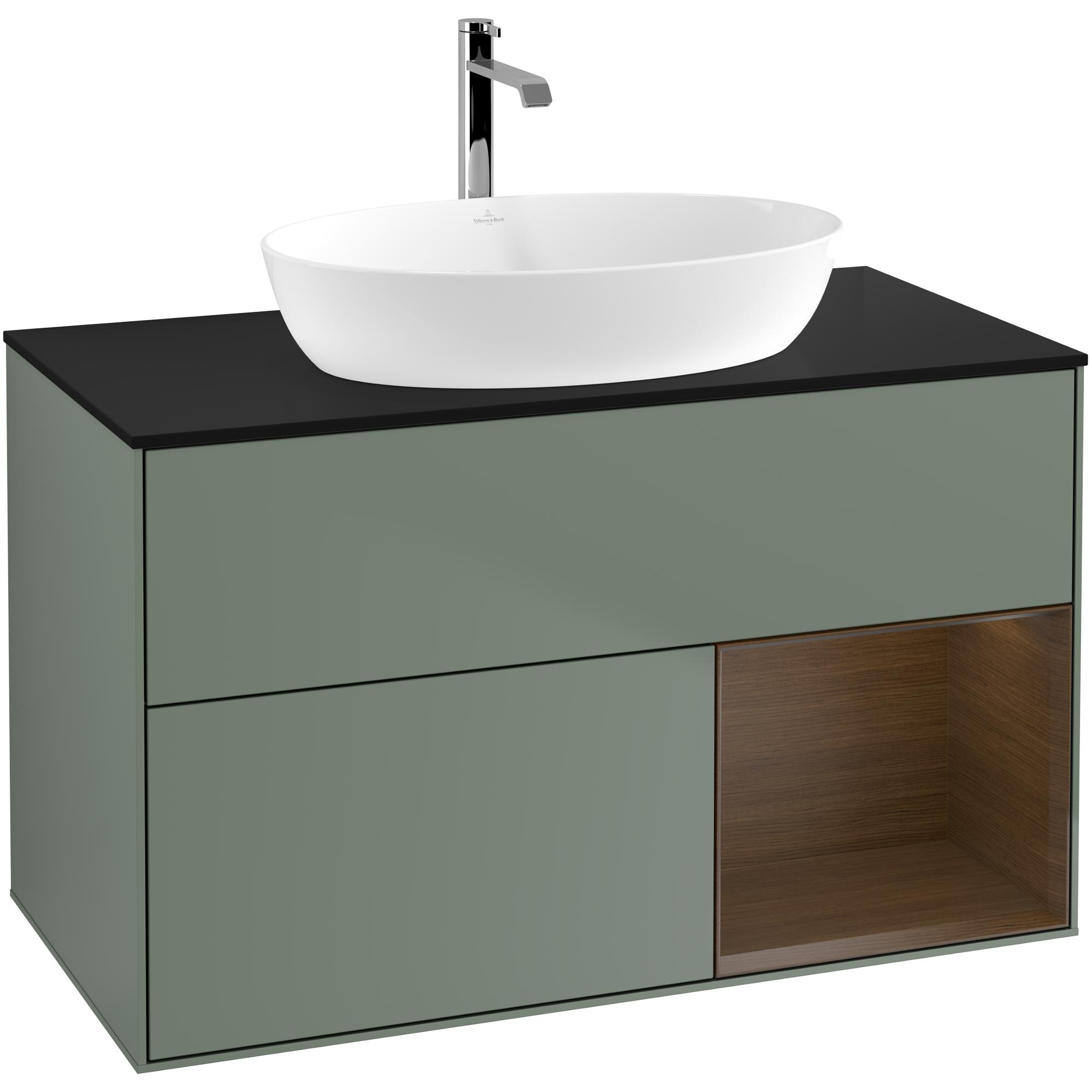 Tvättställsskåp Villeroy & Boch Finion med 2 Lådor Hylla och Bänkskiva för Fristående Tvättställ från Artis & Collaro | badrum - badrumsmobler - tvattstallsskap-och-kommod | KakelKungen