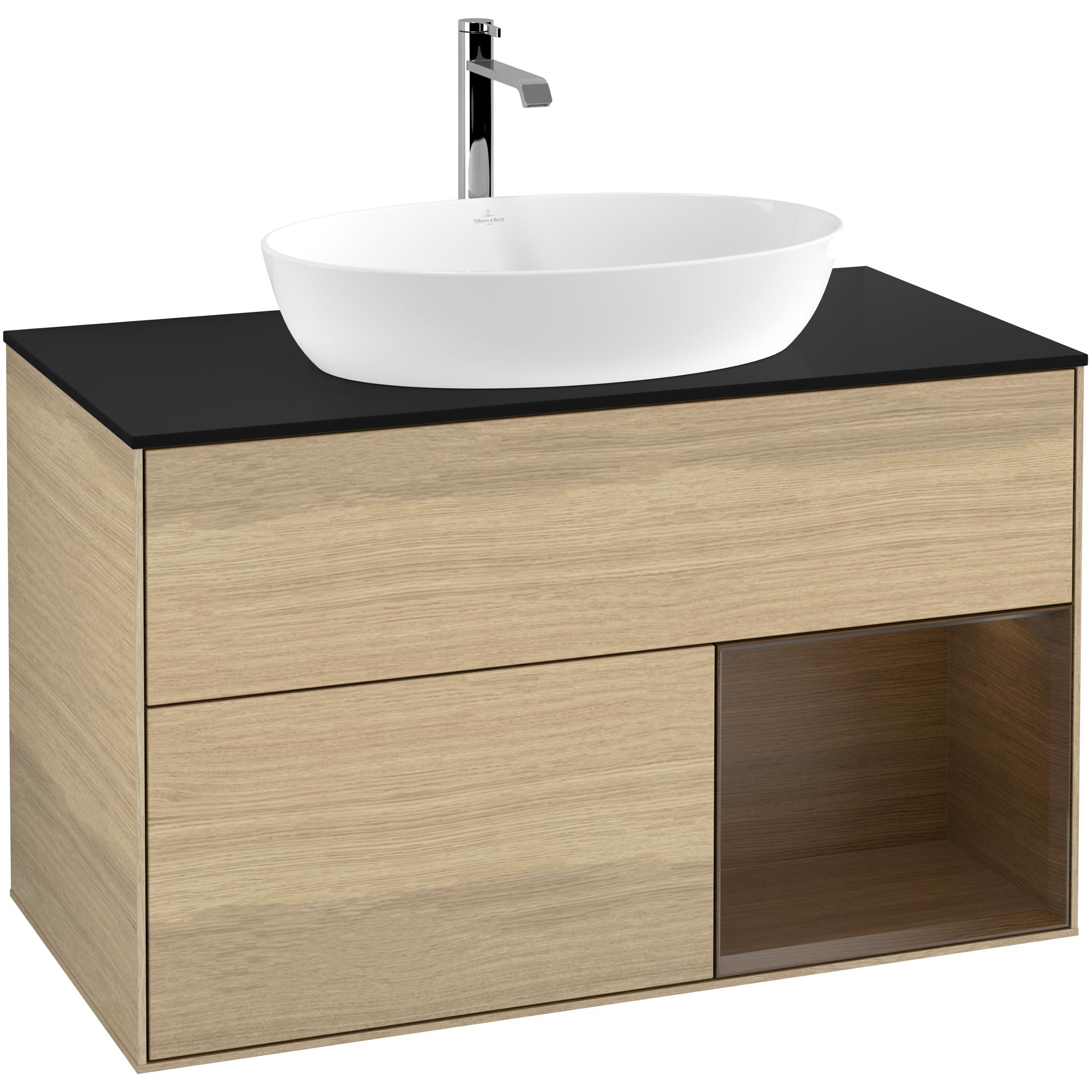 Tvättställsskåp Villeroy & Boch Finion med 2 Lådor Hylla och Bänkskiva för Fristående Tvättställ från Artis & Collaro | badrum - badrumsmobler - tvattstallsskap-och-kommod | KakelKungen