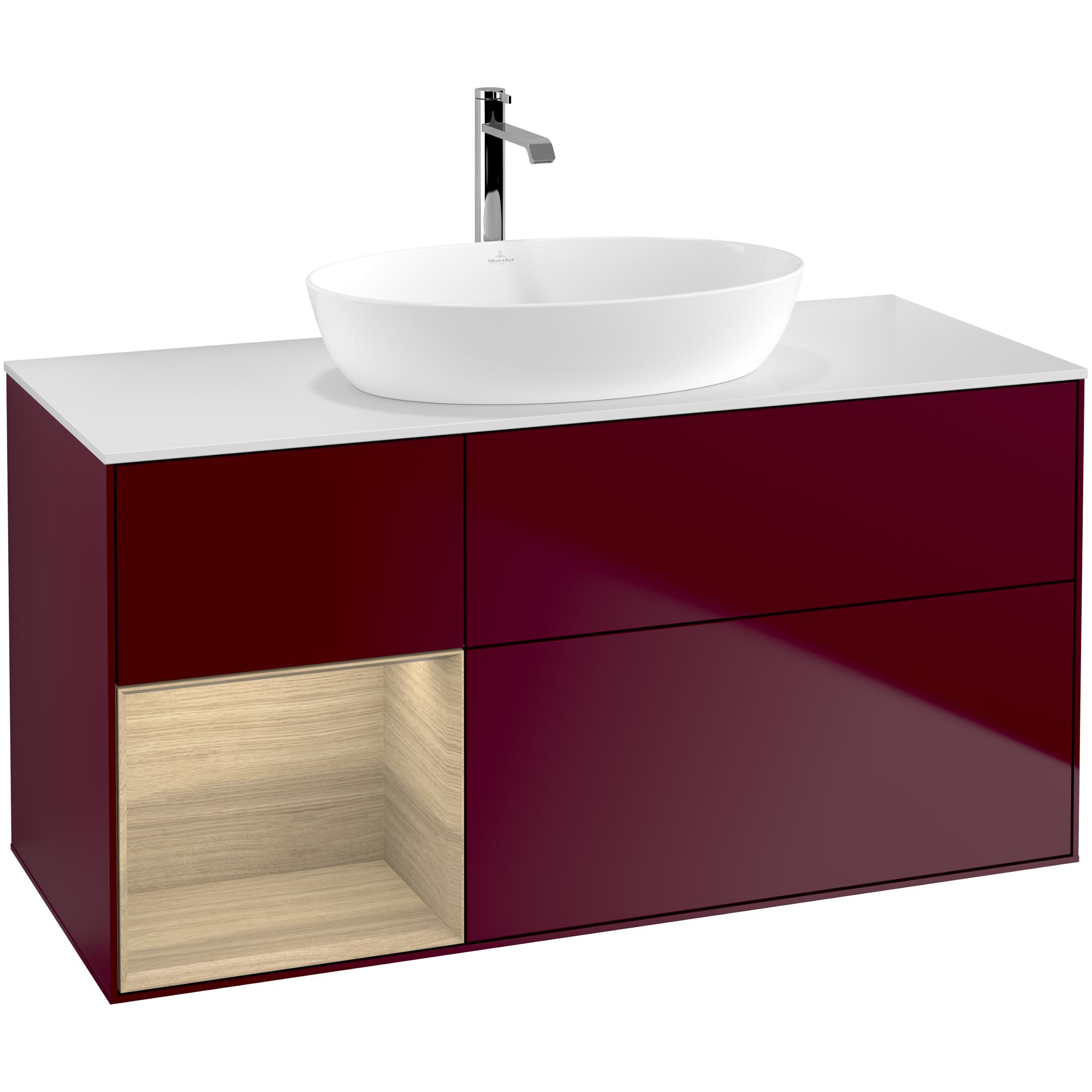 Tvättställsskåp Villeroy & Boch Finion med 3 Lådor Hylla och Bänkskiva för Fristående Tvättställ från Artis & Collaro | badrum - badrumsmobler - tvattstallsskap-och-kommod | KakelKungen