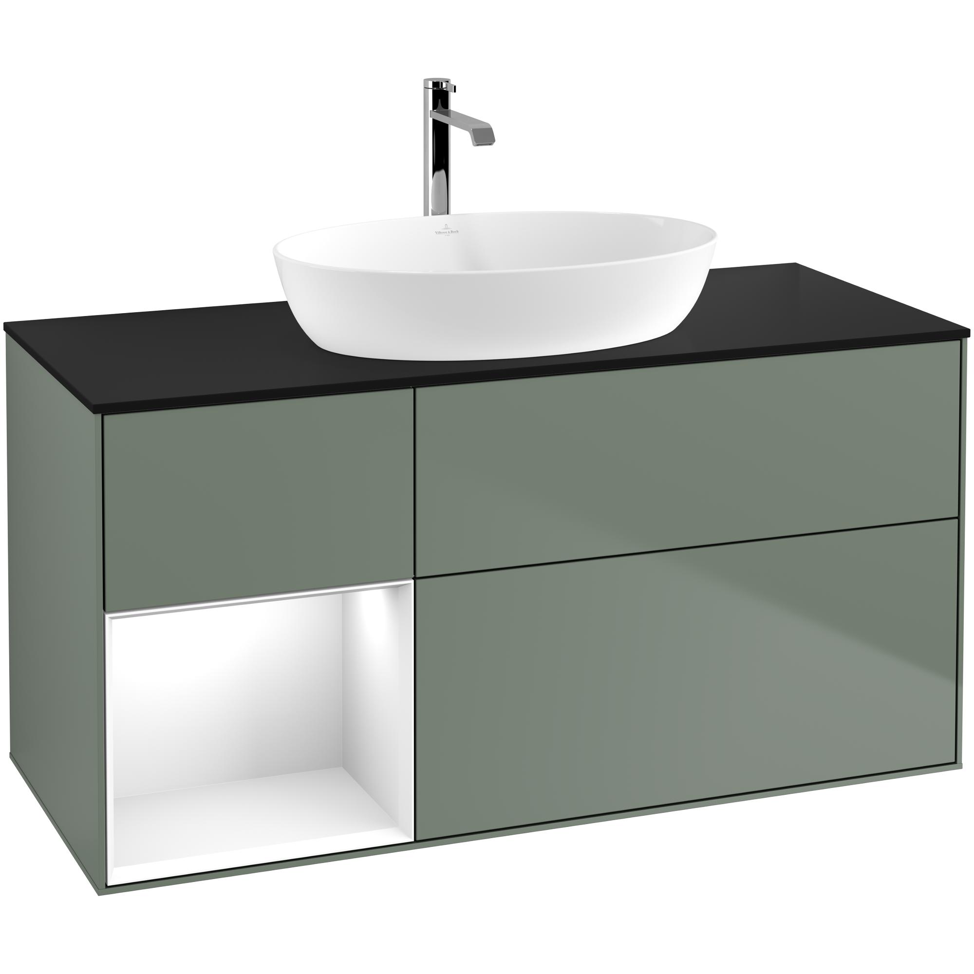 Tvättställsskåp Villeroy & Boch Finion med 3 Lådor Hylla och Bänkskiva för Fristående Tvättställ från Artis & Collaro | badrum - badrumsmobler - tvattstallsskap-och-kommod | KakelKungen