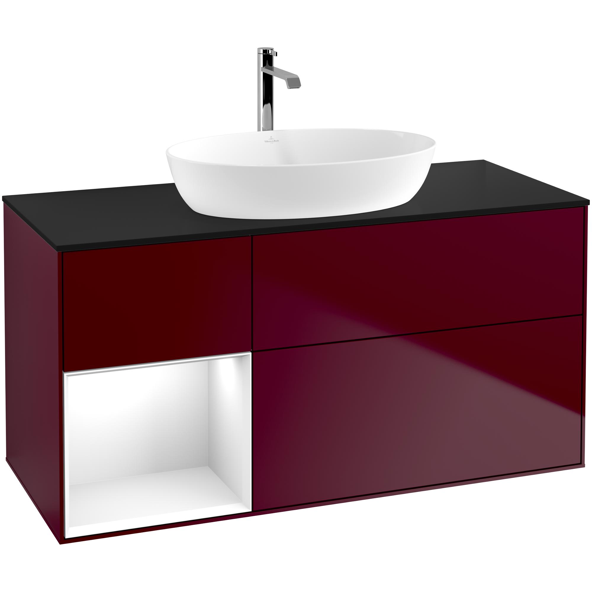 Tvättställsskåp Villeroy & Boch Finion med 3 Lådor Hylla och Bänkskiva för Fristående Tvättställ från Artis & Collaro | badrum - badrumsmobler - tvattstallsskap-och-kommod | KakelKungen