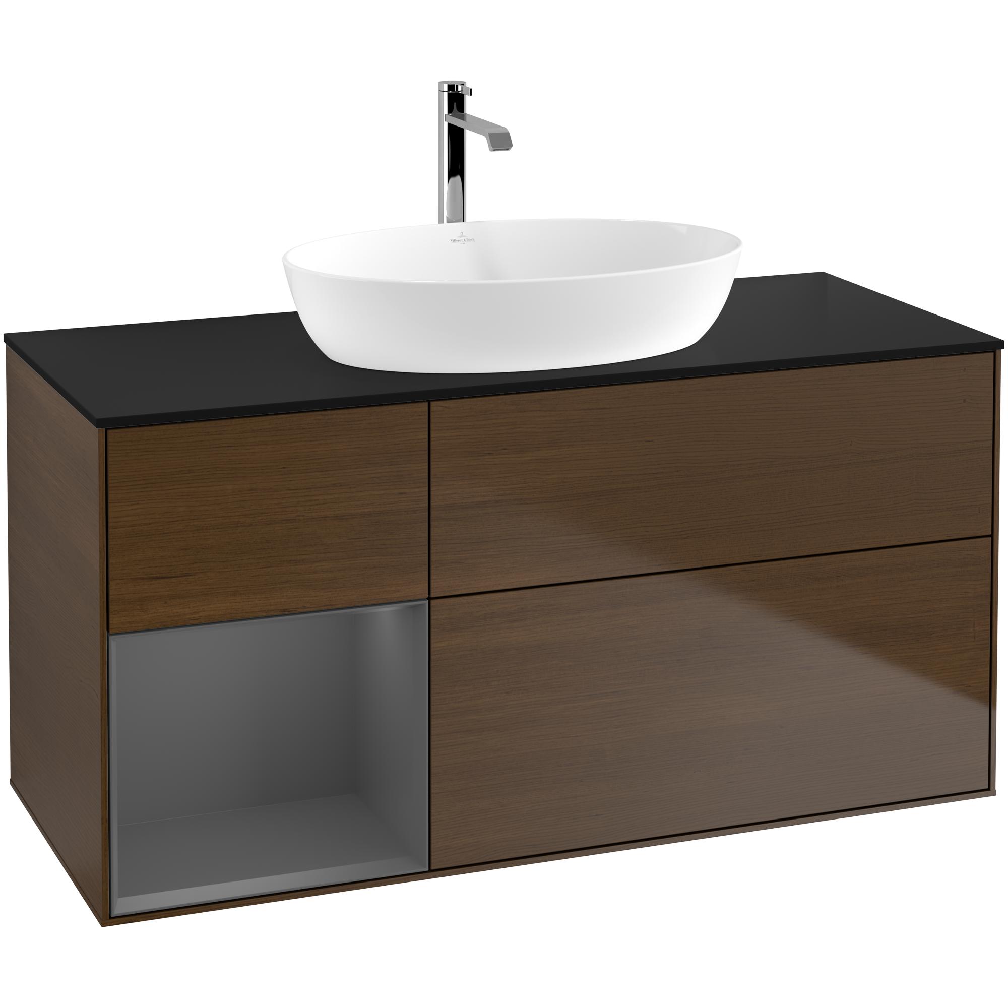 Tvättställsskåp Villeroy & Boch Finion med 3 Lådor Hylla och Bänkskiva för Fristående Tvättställ från Artis & Collaro | badrum - badrumsmobler - tvattstallsskap-och-kommod | KakelKungen