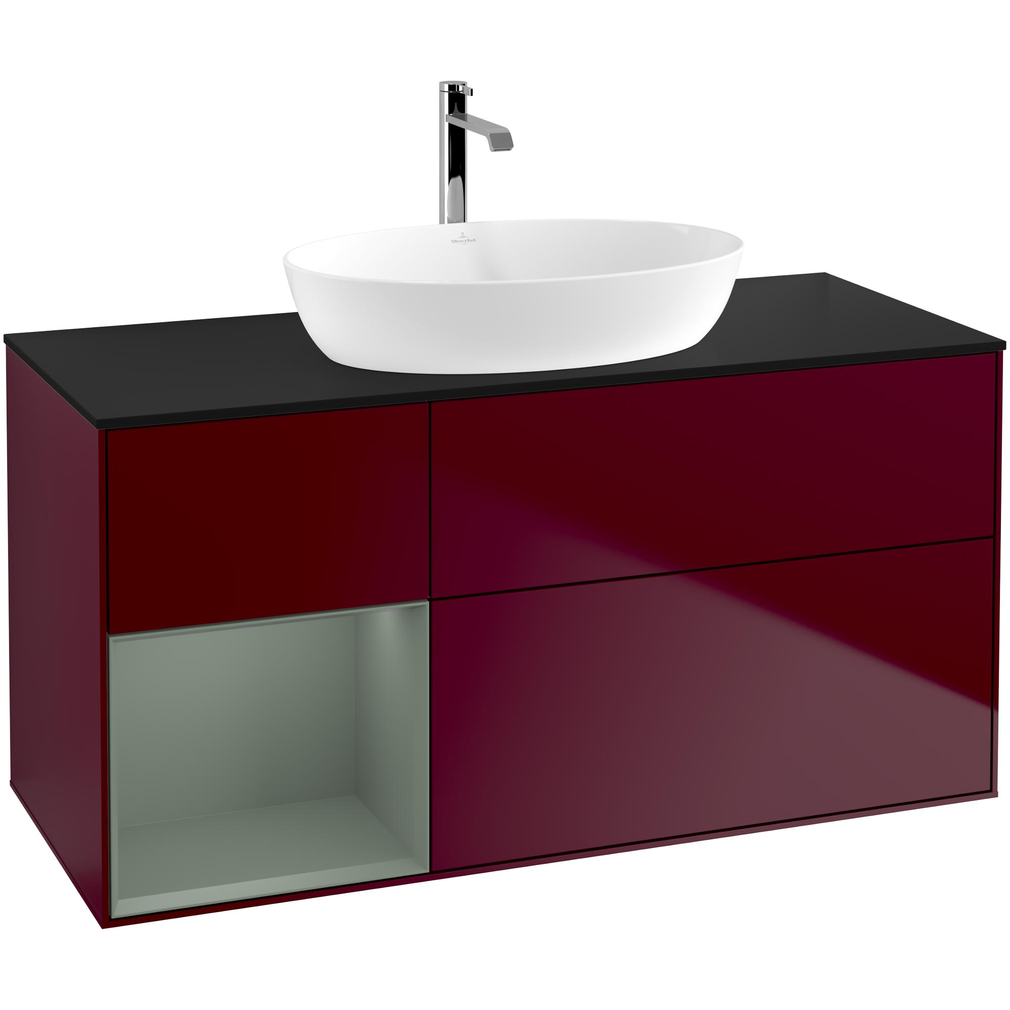 Tvättställsskåp Villeroy & Boch Finion med 3 Lådor Hylla och Bänkskiva för Fristående Tvättställ från Artis & Collaro | badrum - badrumsmobler - tvattstallsskap-och-kommod | KakelKungen