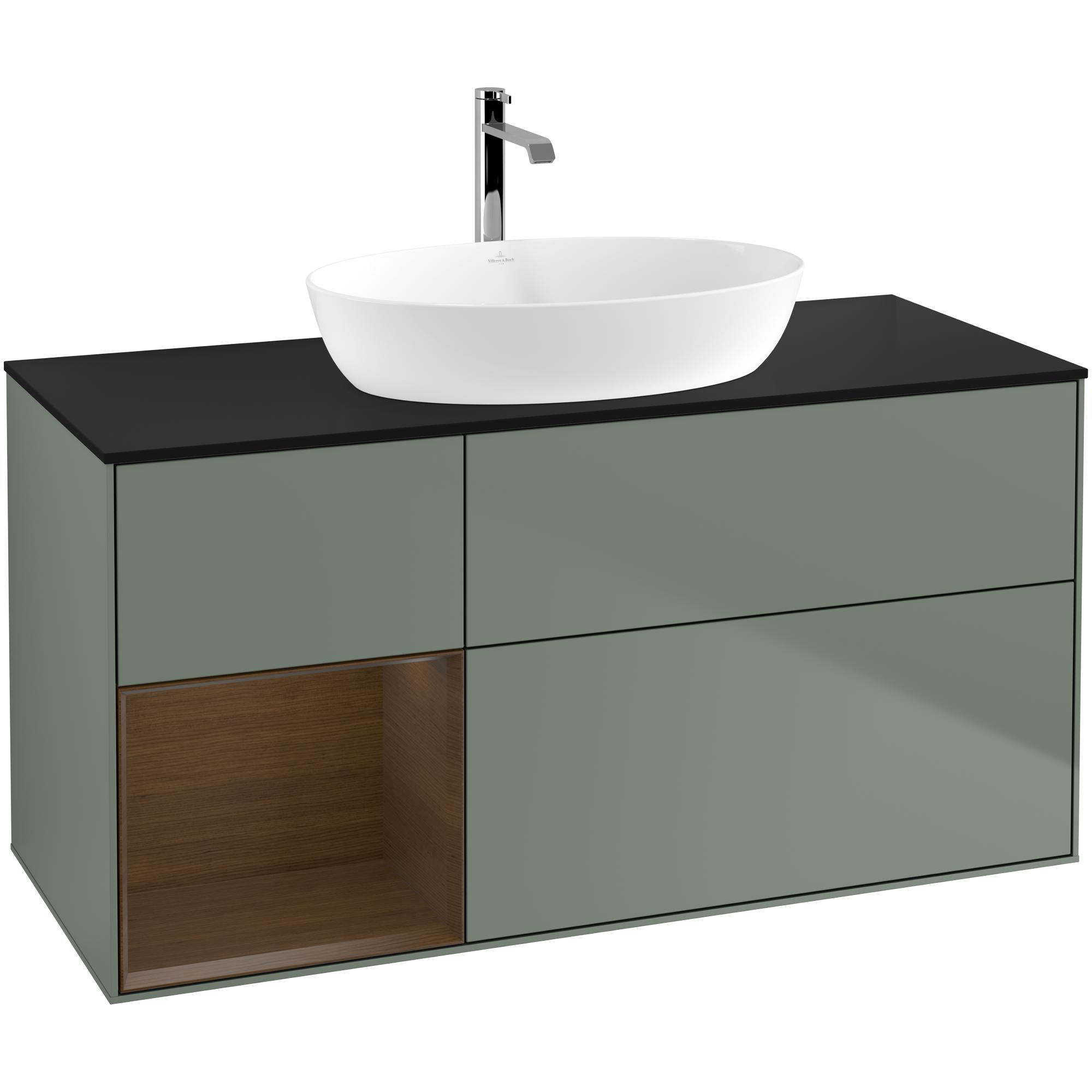 Tvättställsskåp Villeroy & Boch Finion med 3 Lådor Hylla och Bänkskiva för Fristående Tvättställ från Artis & Collaro | badrum - badrumsmobler - tvattstallsskap-och-kommod | KakelKungen