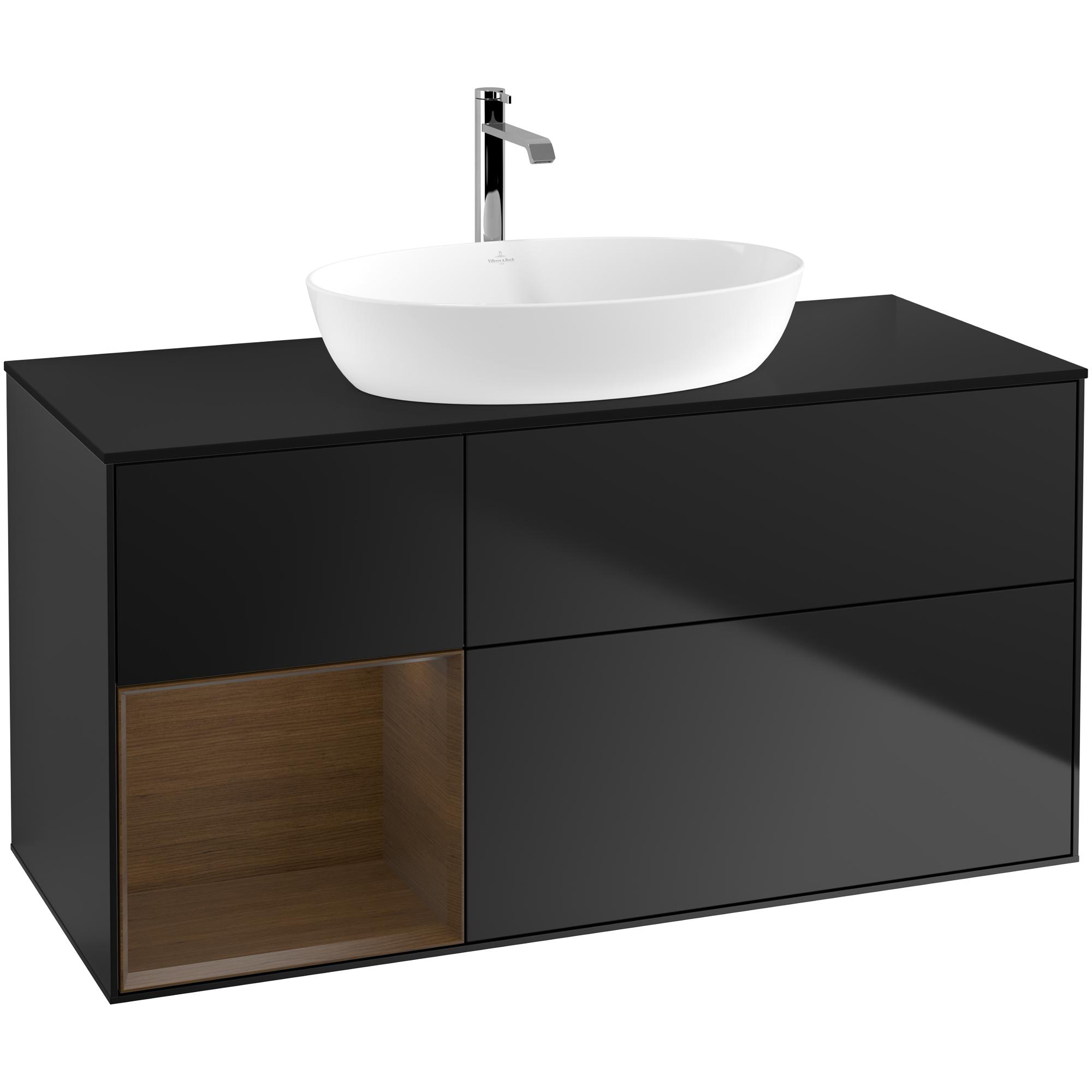 Tvättställsskåp Villeroy & Boch Finion med 3 Lådor Hylla och Bänkskiva för Fristående Tvättställ från Artis & Collaro | badrum - badrumsmobler - tvattstallsskap-och-kommod | KakelKungen