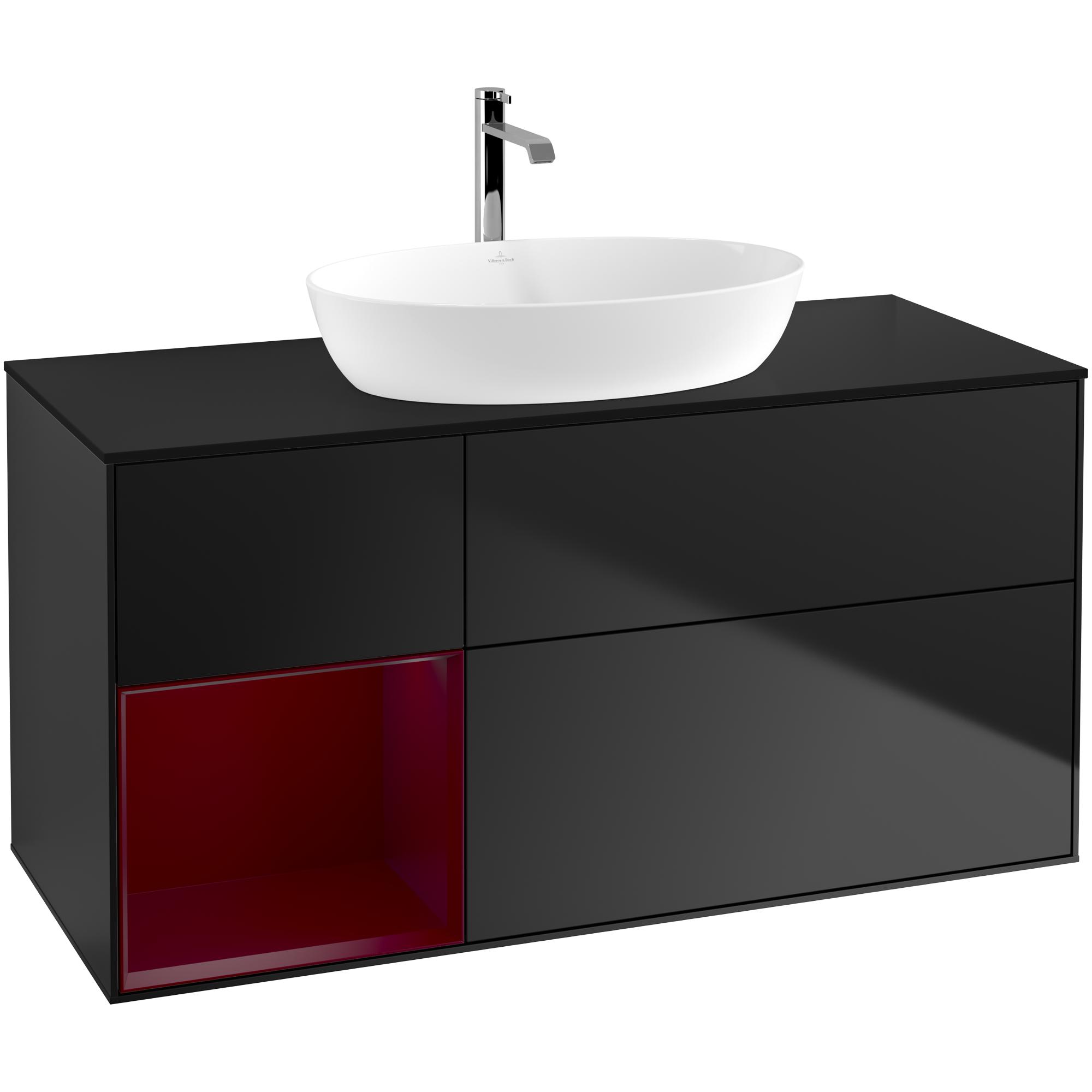 Tvättställsskåp Villeroy & Boch Finion med 3 Lådor Hylla och Bänkskiva för Fristående Tvättställ från Artis & Collaro | badrum - badrumsmobler - tvattstallsskap-och-kommod | KakelKungen