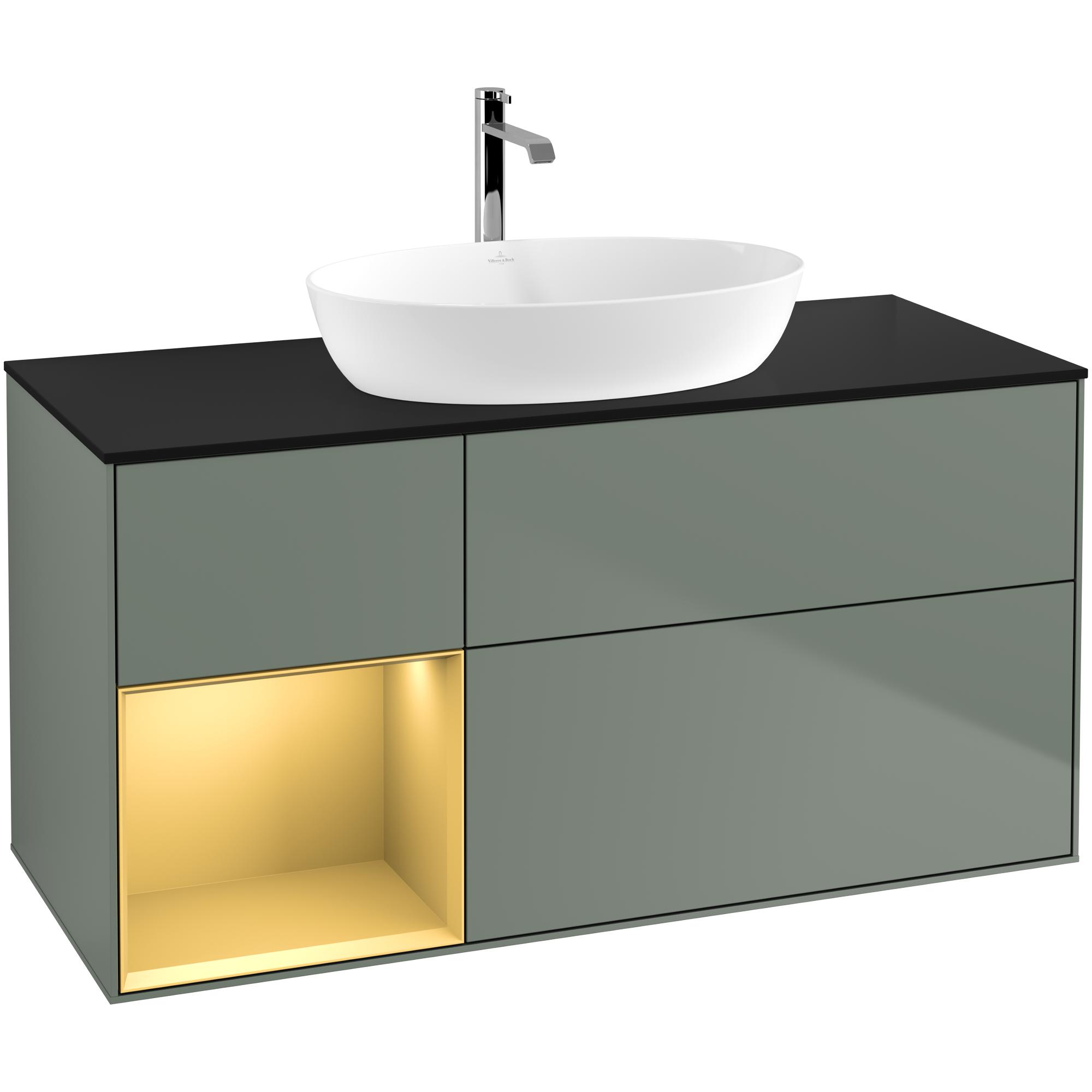 Tvättställsskåp Villeroy & Boch Finion med 3 Lådor Hylla och Bänkskiva för Fristående Tvättställ från Artis & Collaro | badrum - badrumsmobler - tvattstallsskap-och-kommod | KakelKungen