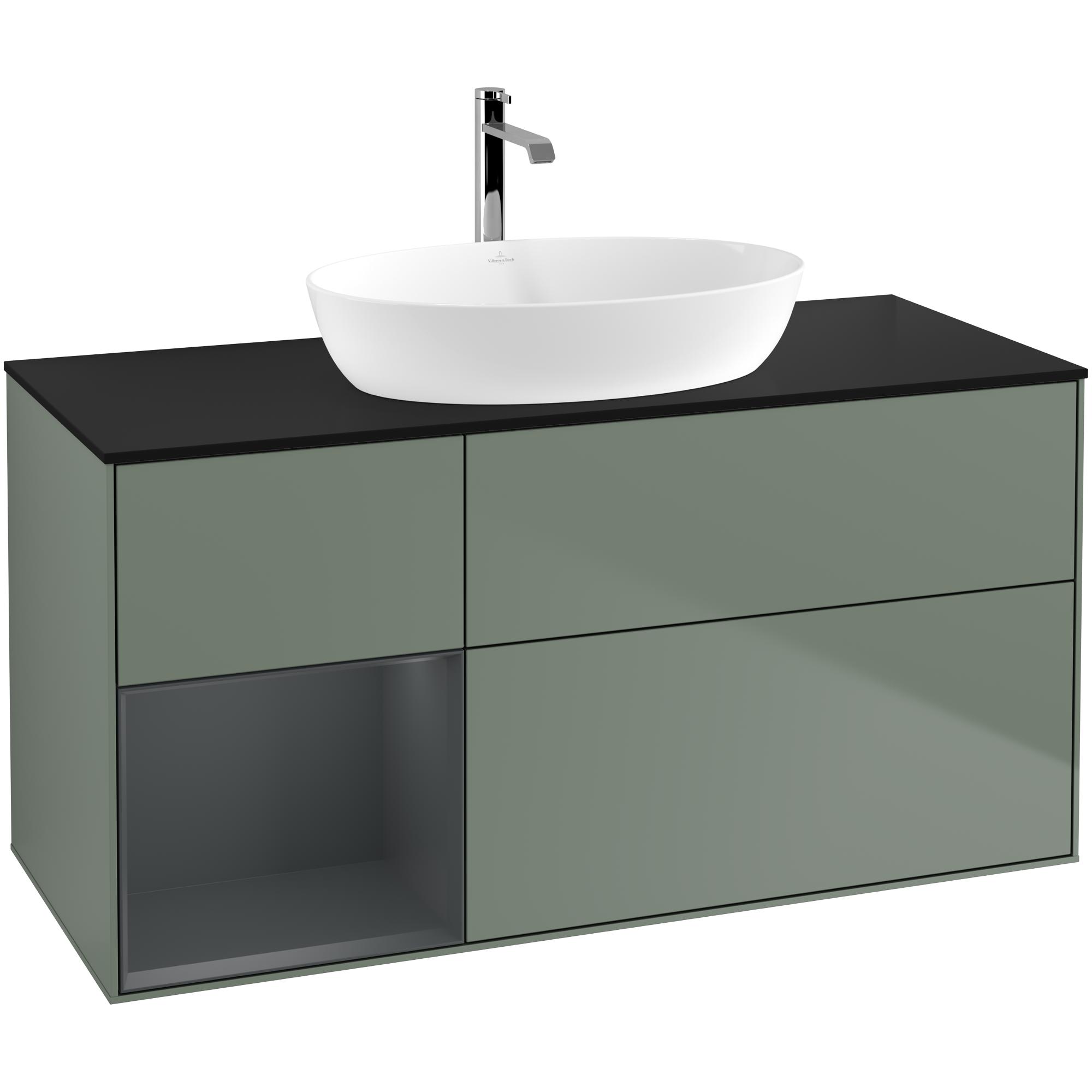 Tvättställsskåp Villeroy & Boch Finion med 3 Lådor Hylla och Bänkskiva för Fristående Tvättställ från Artis & Collaro | badrum - badrumsmobler - tvattstallsskap-och-kommod | KakelKungen