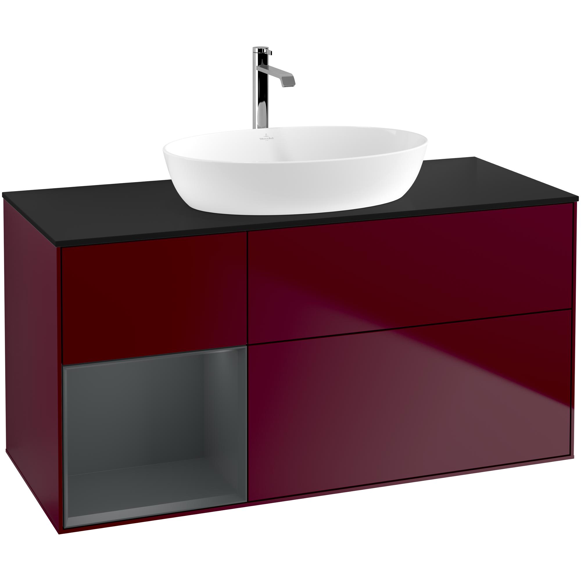 Tvättställsskåp Villeroy & Boch Finion med 3 Lådor Hylla och Bänkskiva för Fristående Tvättställ från Artis & Collaro | badrum - badrumsmobler - tvattstallsskap-och-kommod | KakelKungen