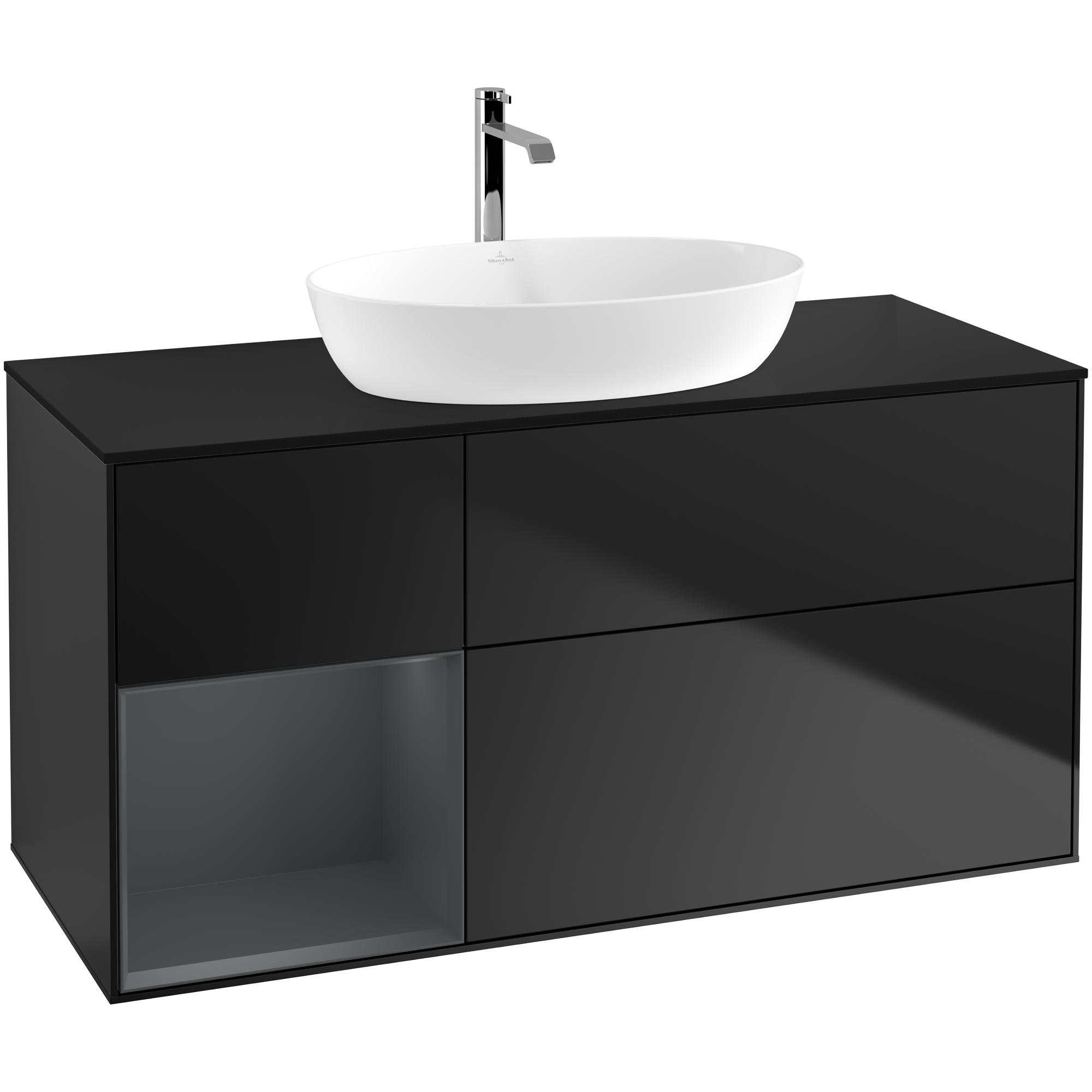 Tvättställsskåp Villeroy & Boch Finion med 3 Lådor Hylla och Bänkskiva för Fristående Tvättställ från Artis & Collaro | badrum - badrumsmobler - tvattstallsskap-och-kommod | KakelKungen