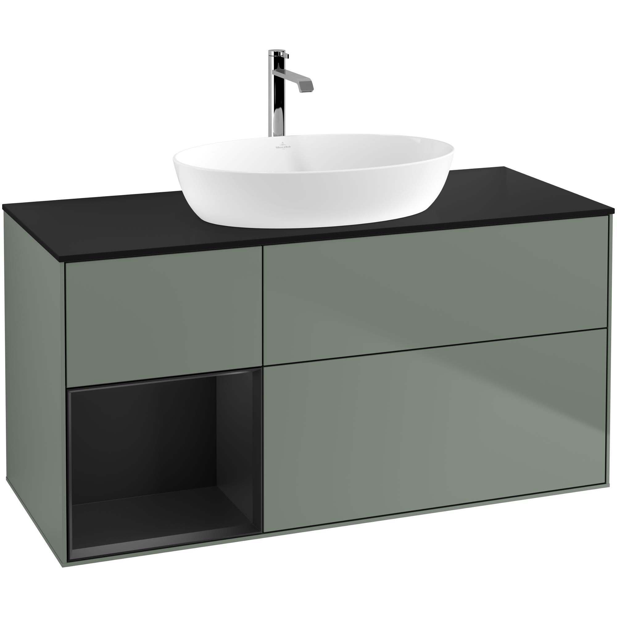 Tvättställsskåp Villeroy & Boch Finion med 3 Lådor Hylla och Bänkskiva för Fristående Tvättställ från Artis & Collaro | badrum - badrumsmobler - tvattstallsskap-och-kommod | KakelKungen