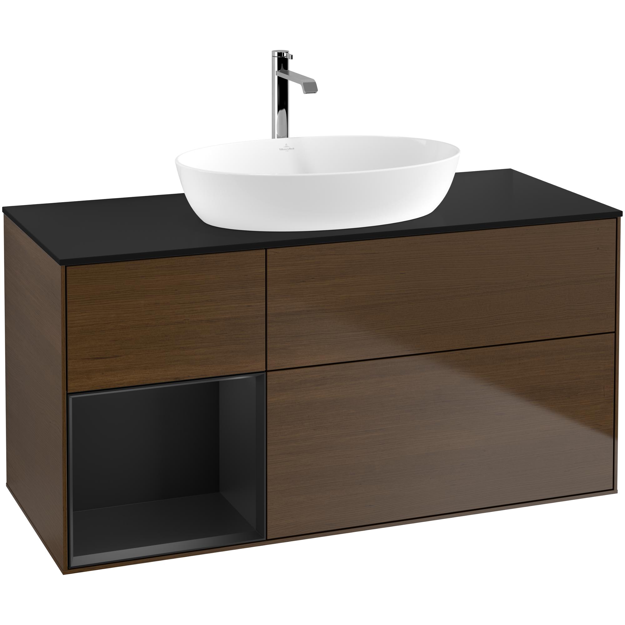 Tvättställsskåp Villeroy & Boch Finion med 3 Lådor Hylla och Bänkskiva för Fristående Tvättställ från Artis & Collaro | badrum - badrumsmobler - tvattstallsskap-och-kommod | KakelKungen