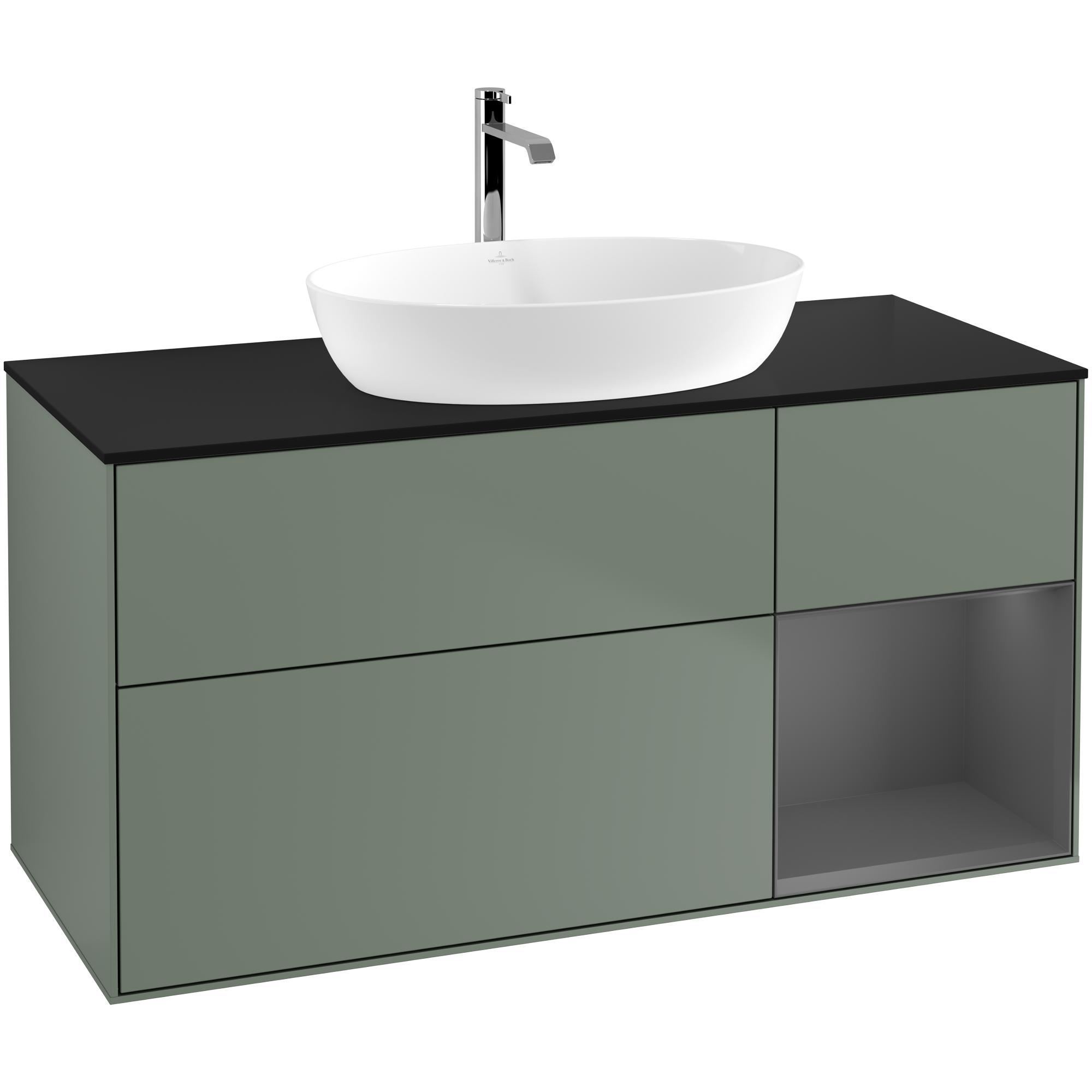 Tvättställsskåp Villeroy & Boch Finion med 3 Lådor Hylla och Bänkskiva för Fristående Tvättställ från Artis & Collaro | badrum - badrumsmobler - tvattstallsskap-och-kommod | KakelKungen