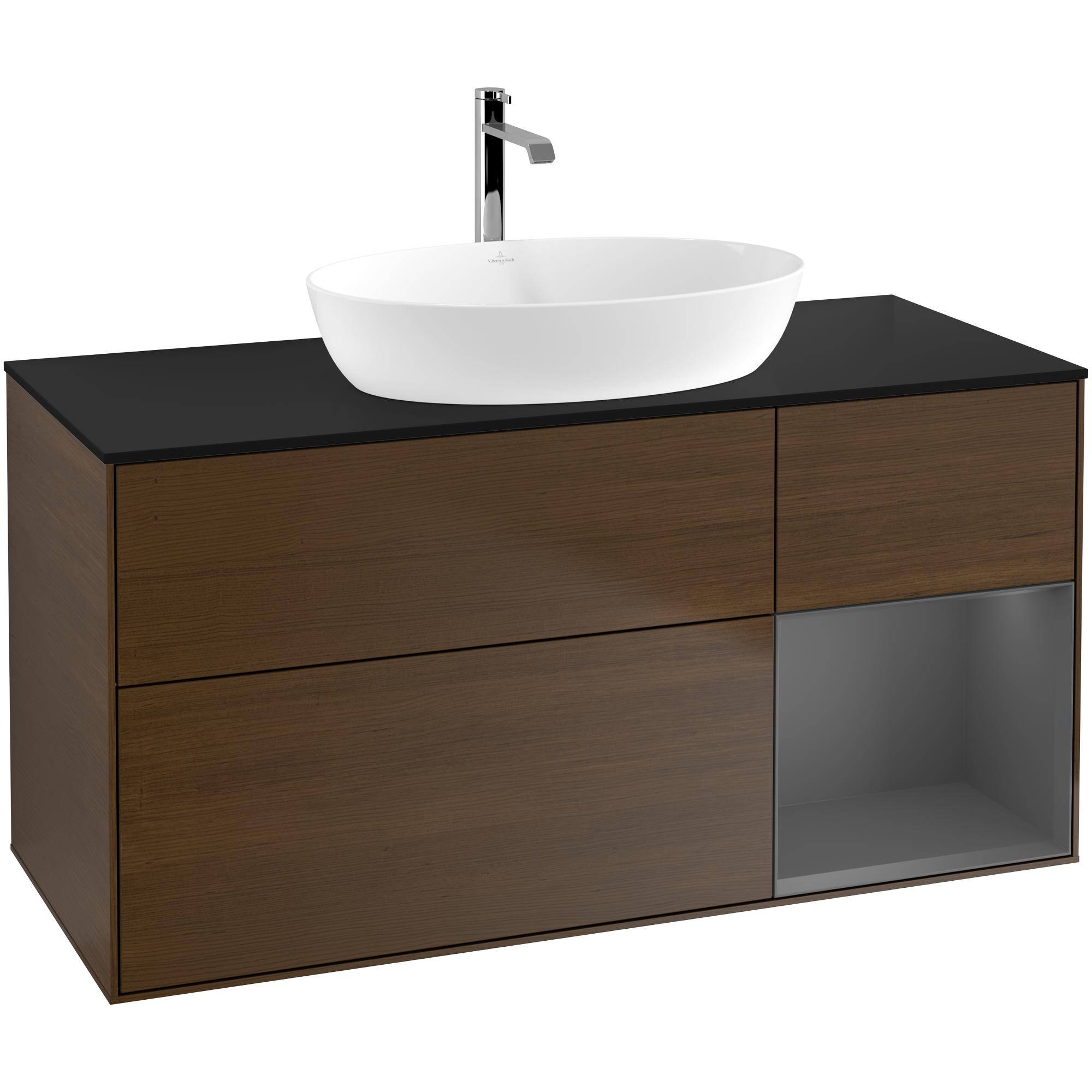 Tvättställsskåp Villeroy & Boch Finion med 3 Lådor Hylla och Bänkskiva för Fristående Tvättställ från Artis & Collaro | badrum - badrumsmobler - tvattstallsskap-och-kommod | KakelKungen