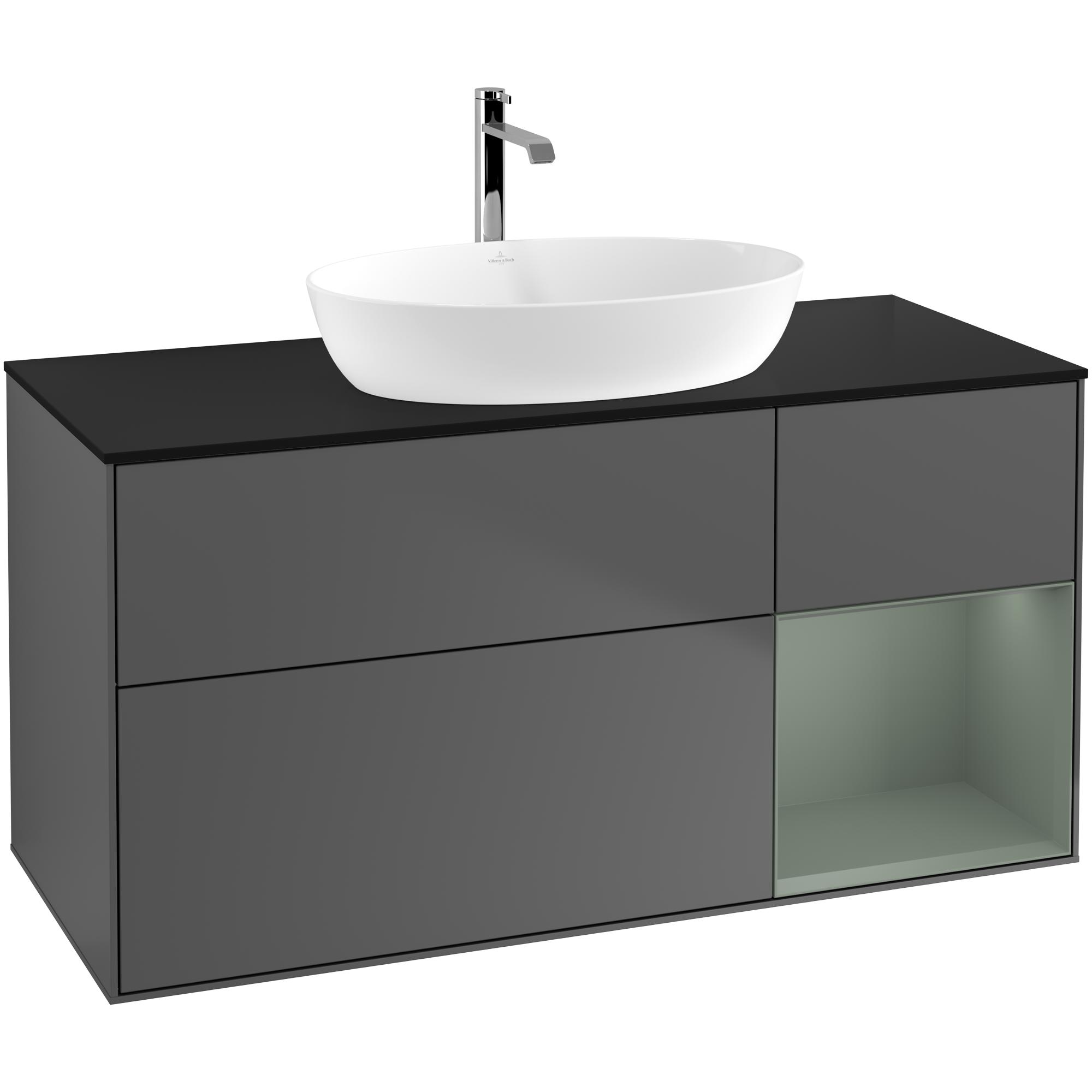 Tvättställsskåp Villeroy & Boch Finion med 3 Lådor Hylla och Bänkskiva för Fristående Tvättställ från Artis & Collaro | badrum - badrumsmobler - tvattstallsskap-och-kommod | KakelKungen