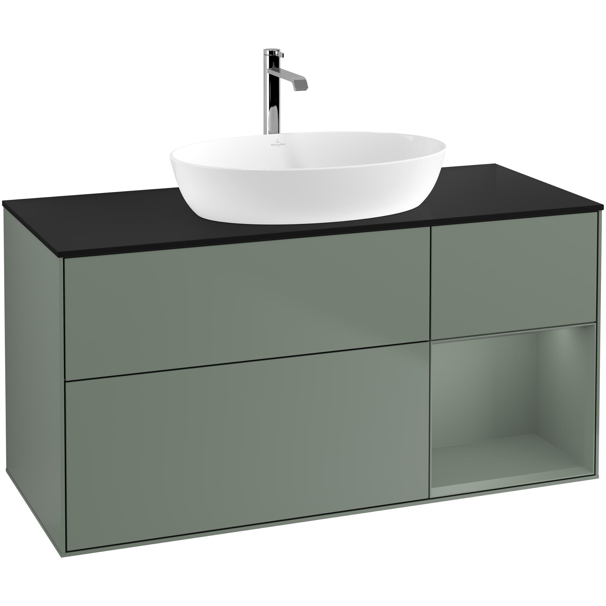 Tvättställsskåp Villeroy & Boch Finion med 3 Lådor Hylla och Bänkskiva för Fristående Tvättställ från Artis & Collaro | badrum - badrumsmobler - tvattstallsskap-och-kommod | KakelKungen