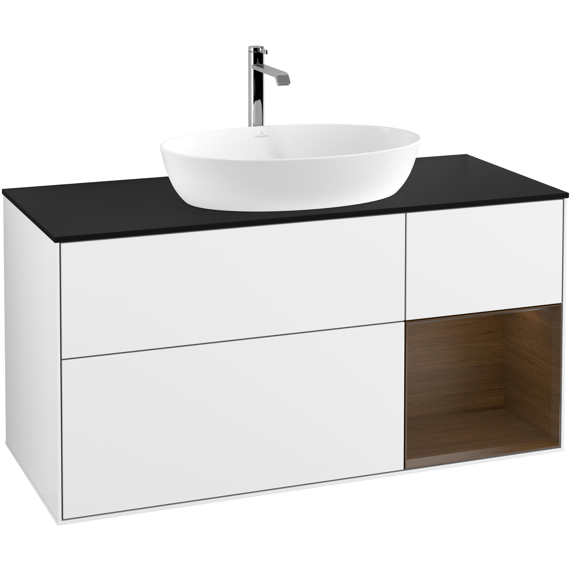 Tvättställsskåp Villeroy & Boch Finion med 3 Lådor Hylla och Bänkskiva för Fristående Tvättställ från Artis & Collaro | badrum - badrumsmobler - tvattstallsskap-och-kommod | KakelKungen