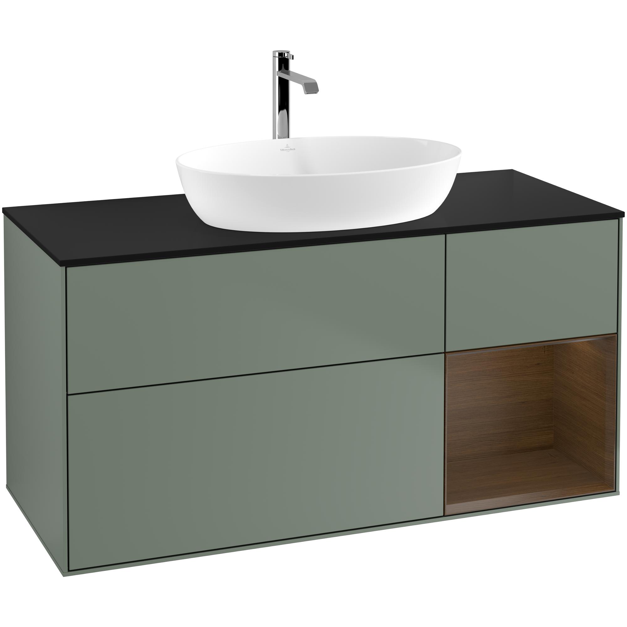 Tvättställsskåp Villeroy & Boch Finion med 3 Lådor Hylla och Bänkskiva för Fristående Tvättställ från Artis & Collaro | badrum - badrumsmobler - tvattstallsskap-och-kommod | KakelKungen