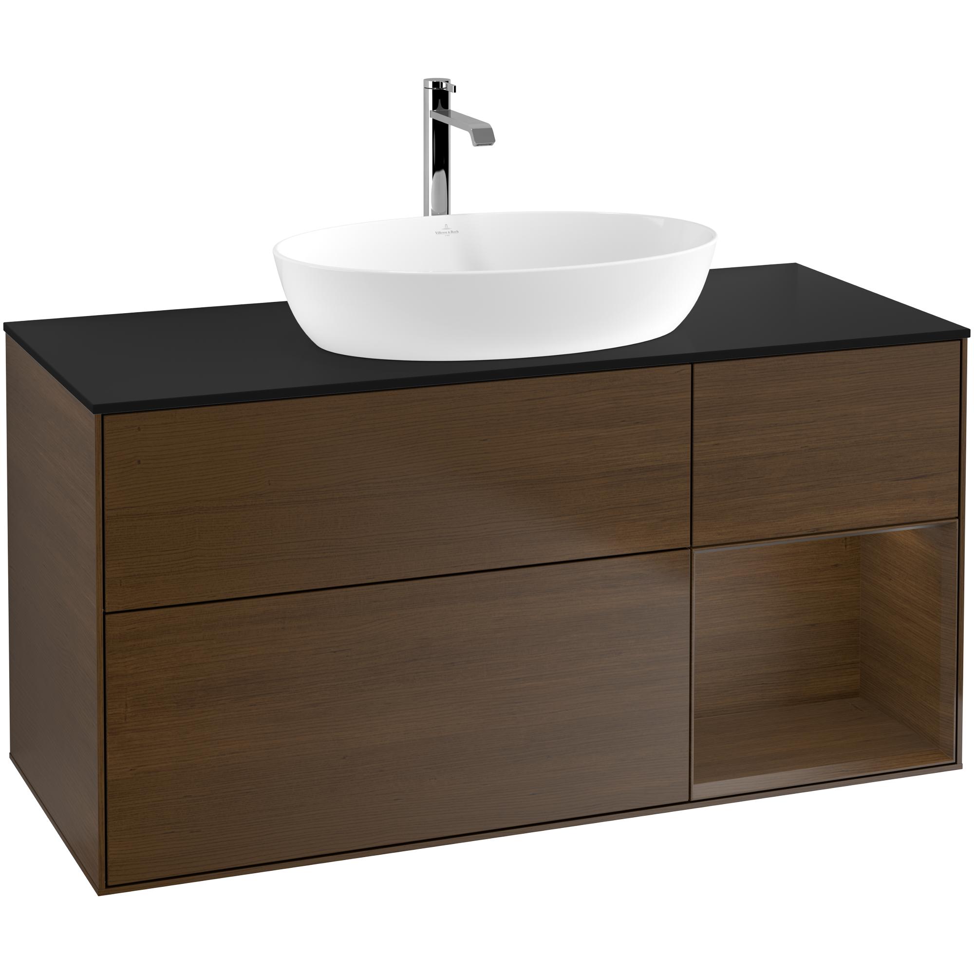 Tvättställsskåp Villeroy & Boch Finion med 3 Lådor Hylla och Bänkskiva för Fristående Tvättställ från Artis & Collaro | badrum - badrumsmobler - tvattstallsskap-och-kommod | KakelKungen