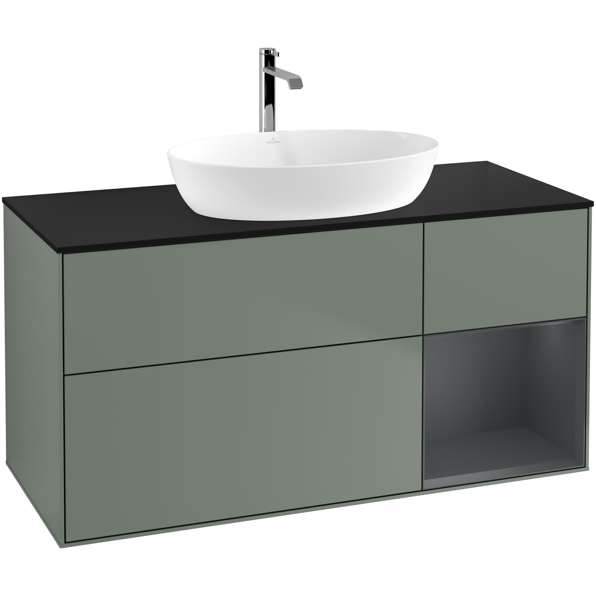 Tvättställsskåp Villeroy & Boch Finion med 3 Lådor Hylla och Bänkskiva för Fristående Tvättställ från Artis & Collaro | badrum - badrumsmobler - tvattstallsskap-och-kommod | KakelKungen